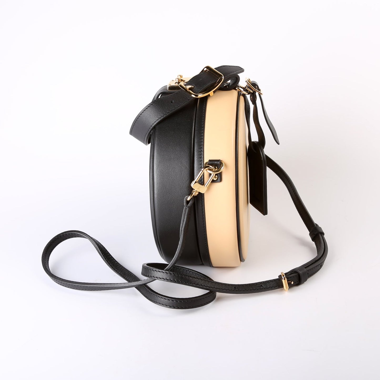 Louis Vuitton Petite Boite Chapeau Calfskin Tan/Black