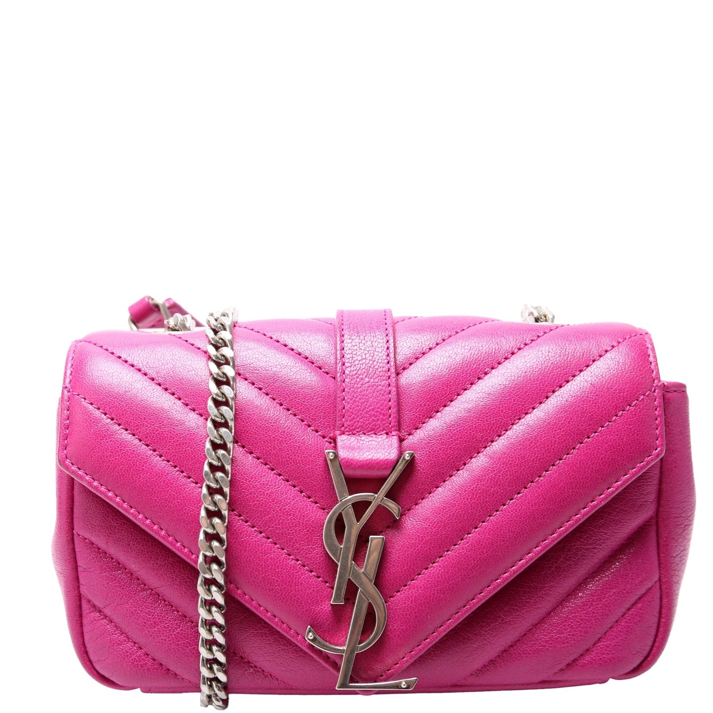 Saint Laurent Classic Baby Monogram 399289 Pink Bag