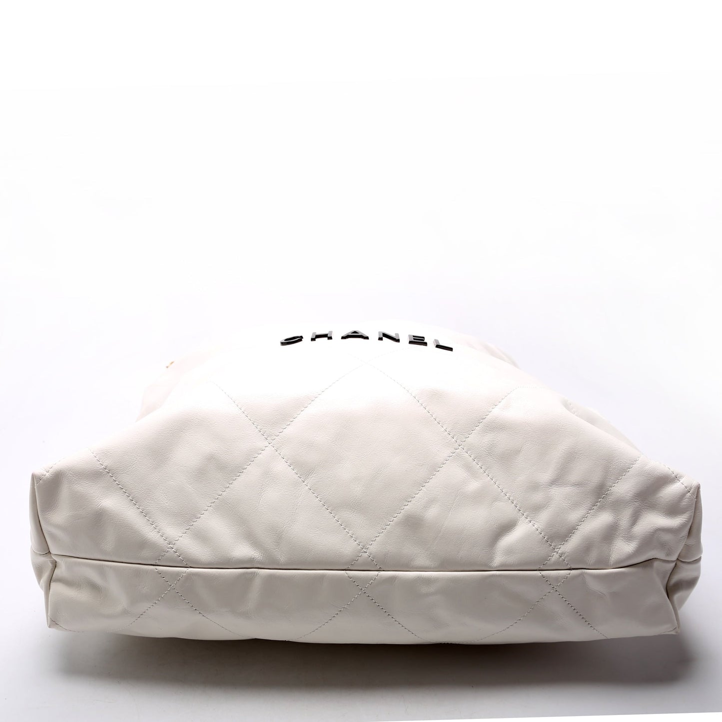 Chanel 22 Quilted Large Hobo White Bag