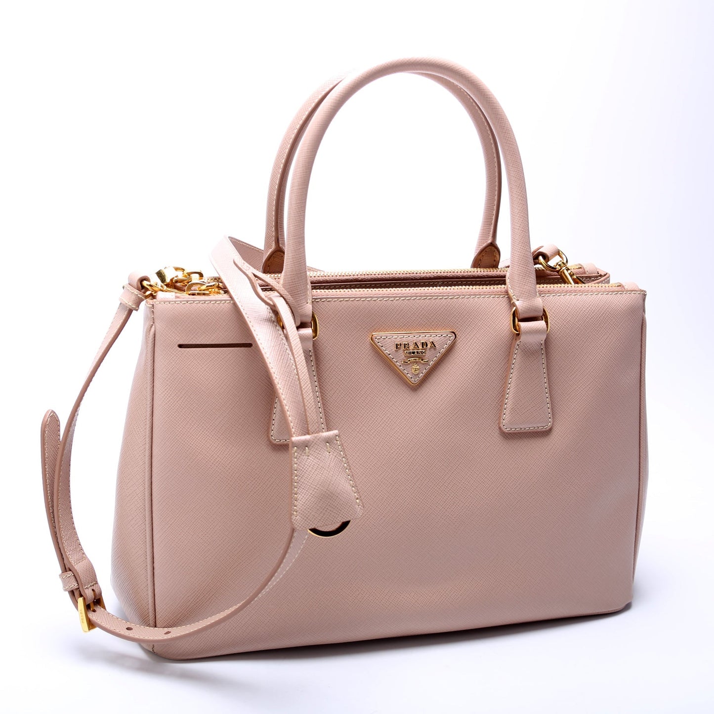 Prada Saffiano Galleria Small Pink Bag