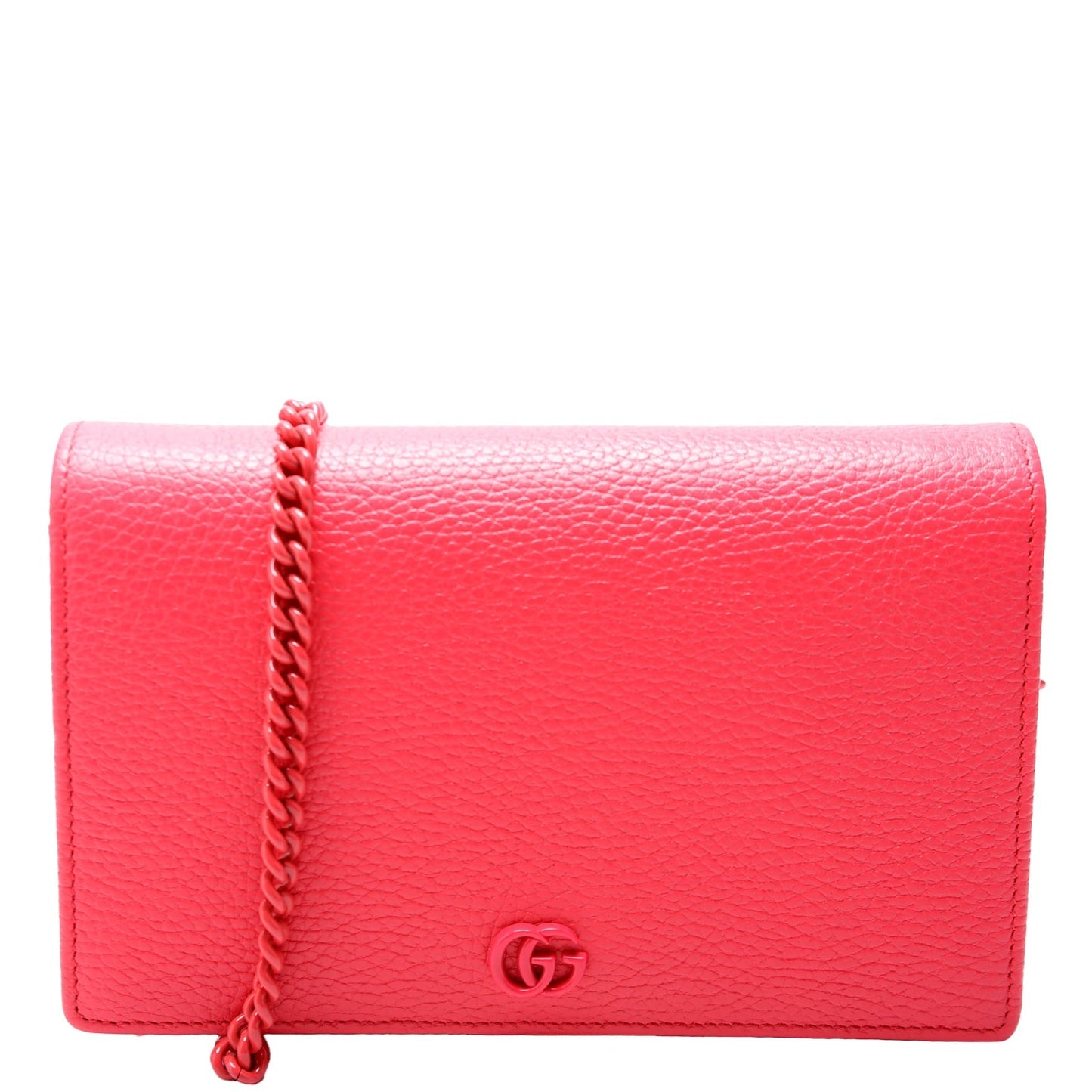 Gucci 497985 Marmont Mini Chain Pink Bag