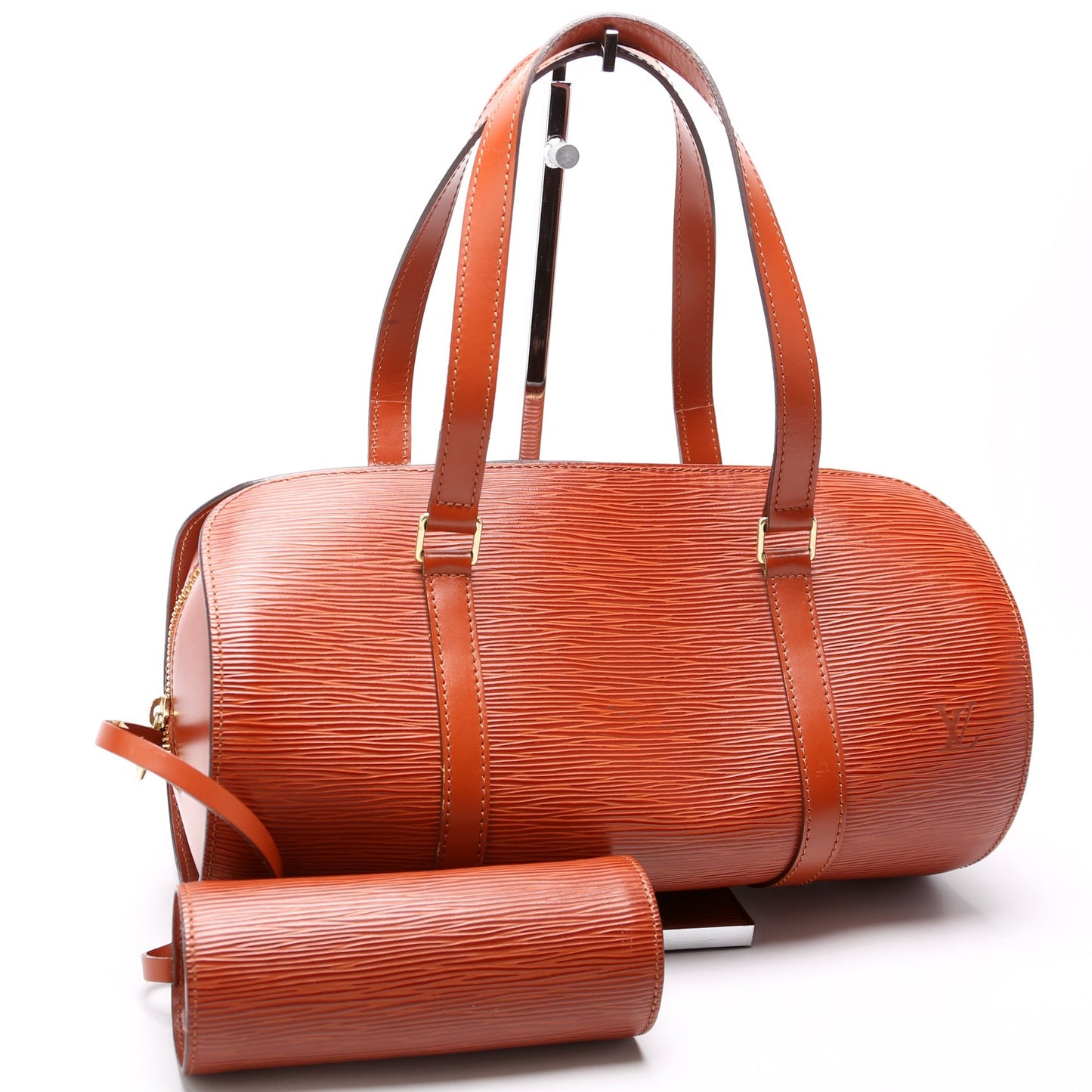 Louis Vuitton Soufflot With Pouch Epi Brown