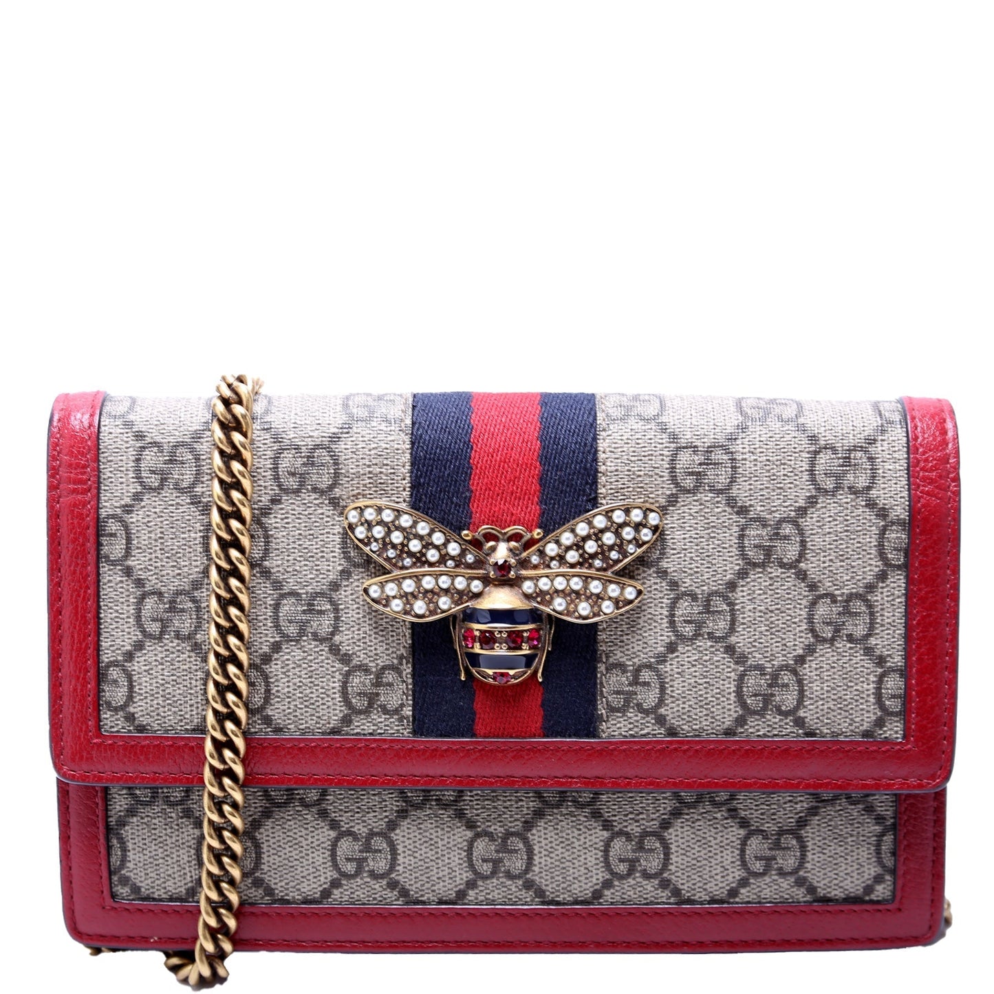 Gucci 476079 Queen Margaret WOC Red Bag