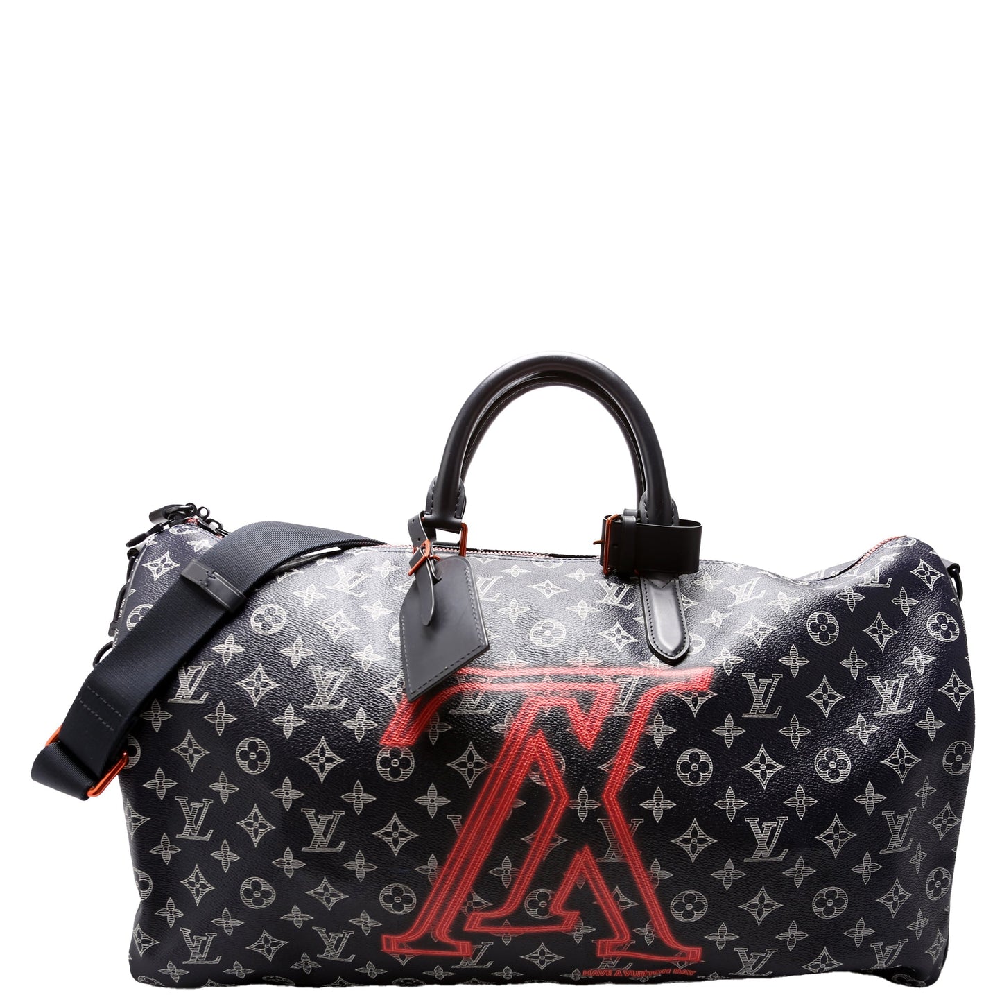Louis Vuitton Keepall 50 Bandouliere Upside Down Monogram Navy