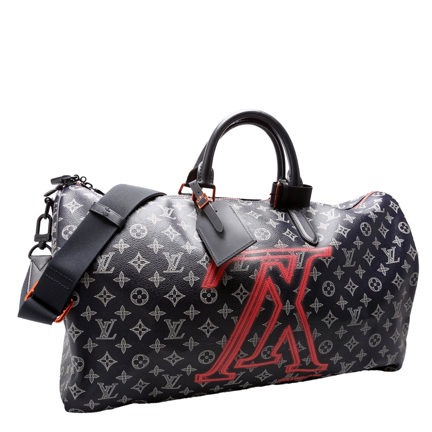 Louis Vuitton Keepall 50 Bandouliere Upside Down Monogram Navy