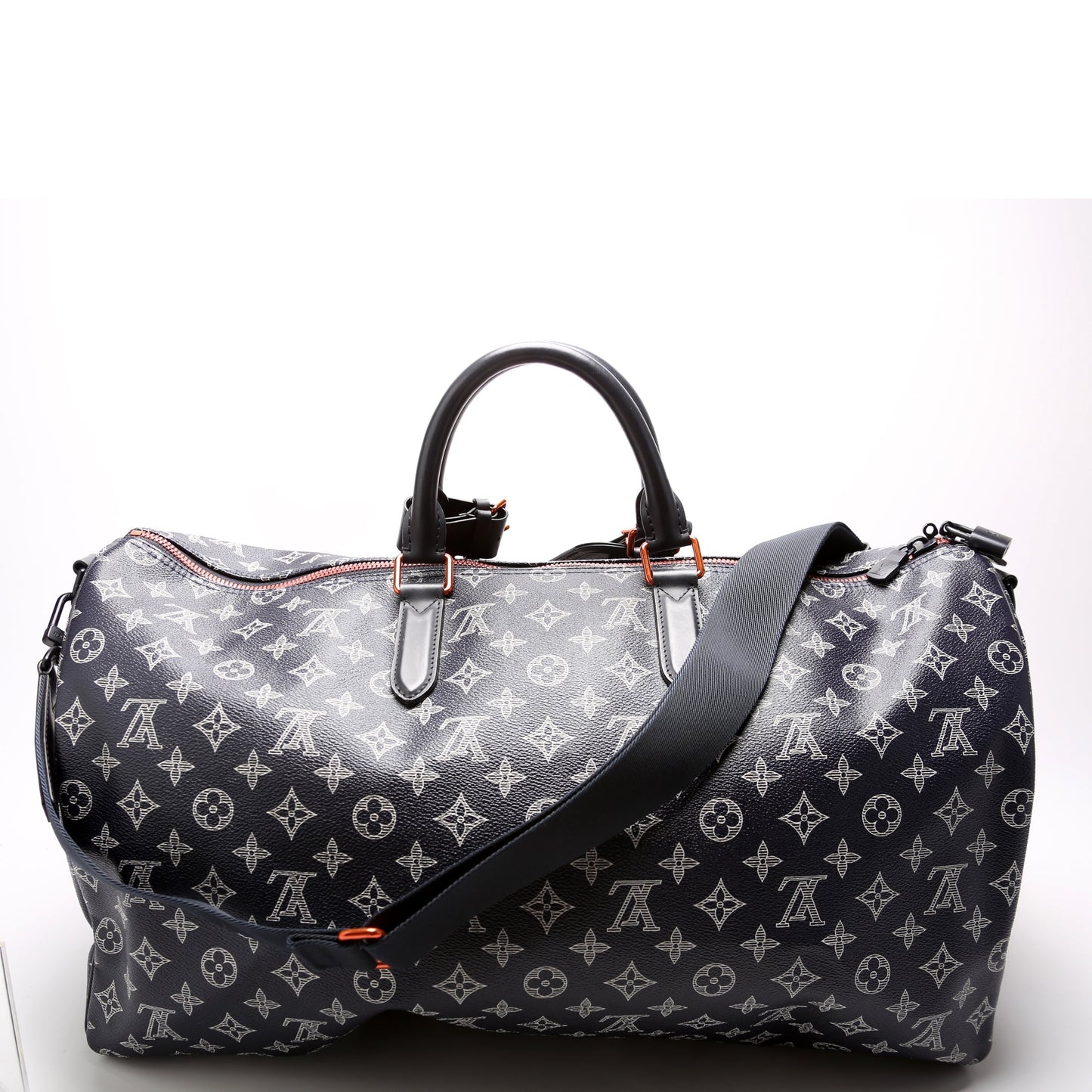 Louis Vuitton Keepall 50 Bandouliere Upside Down Monogram Navy