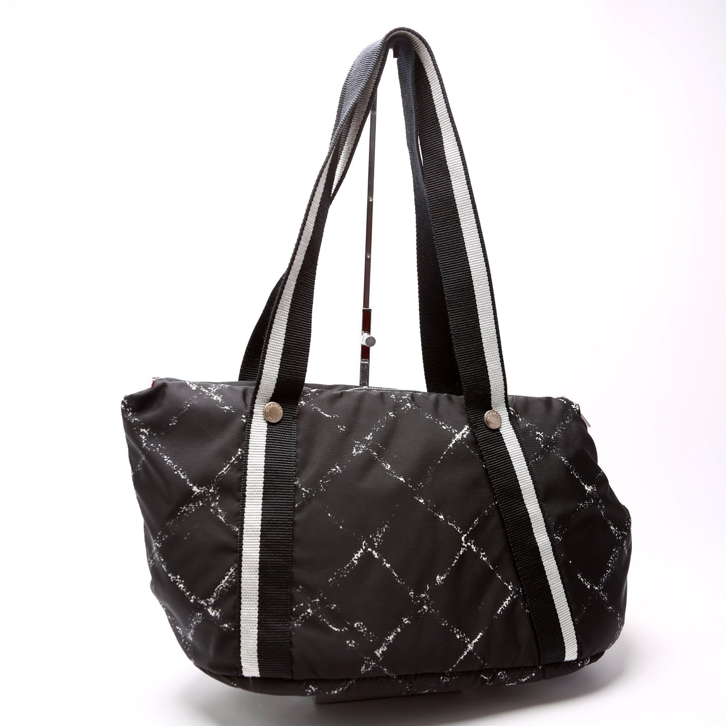 Chanel Travel Ligne Nylon Pet Carrier 5M Black Bag