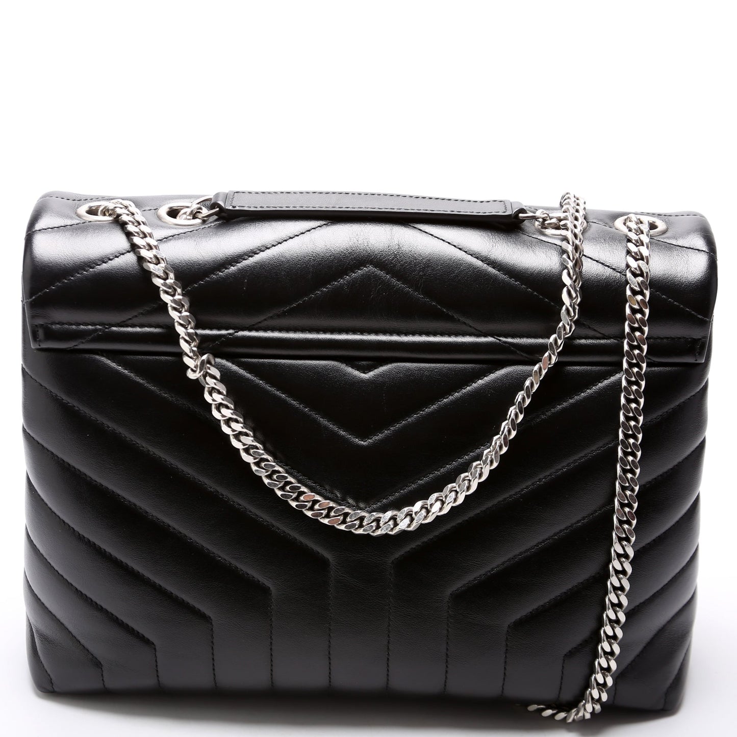 Saint Laurent Loulou Medium Quilted Black Bag