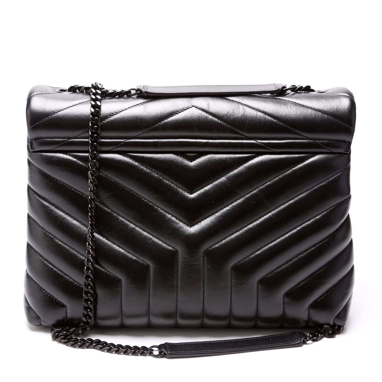 Saint Laurent Loulou Medium Quilted 574946 Black Bag