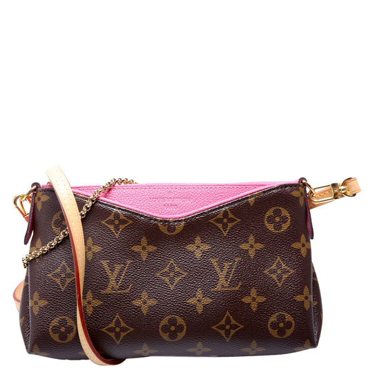 Louis Vuitton Pallas Clutch Monogram Pink