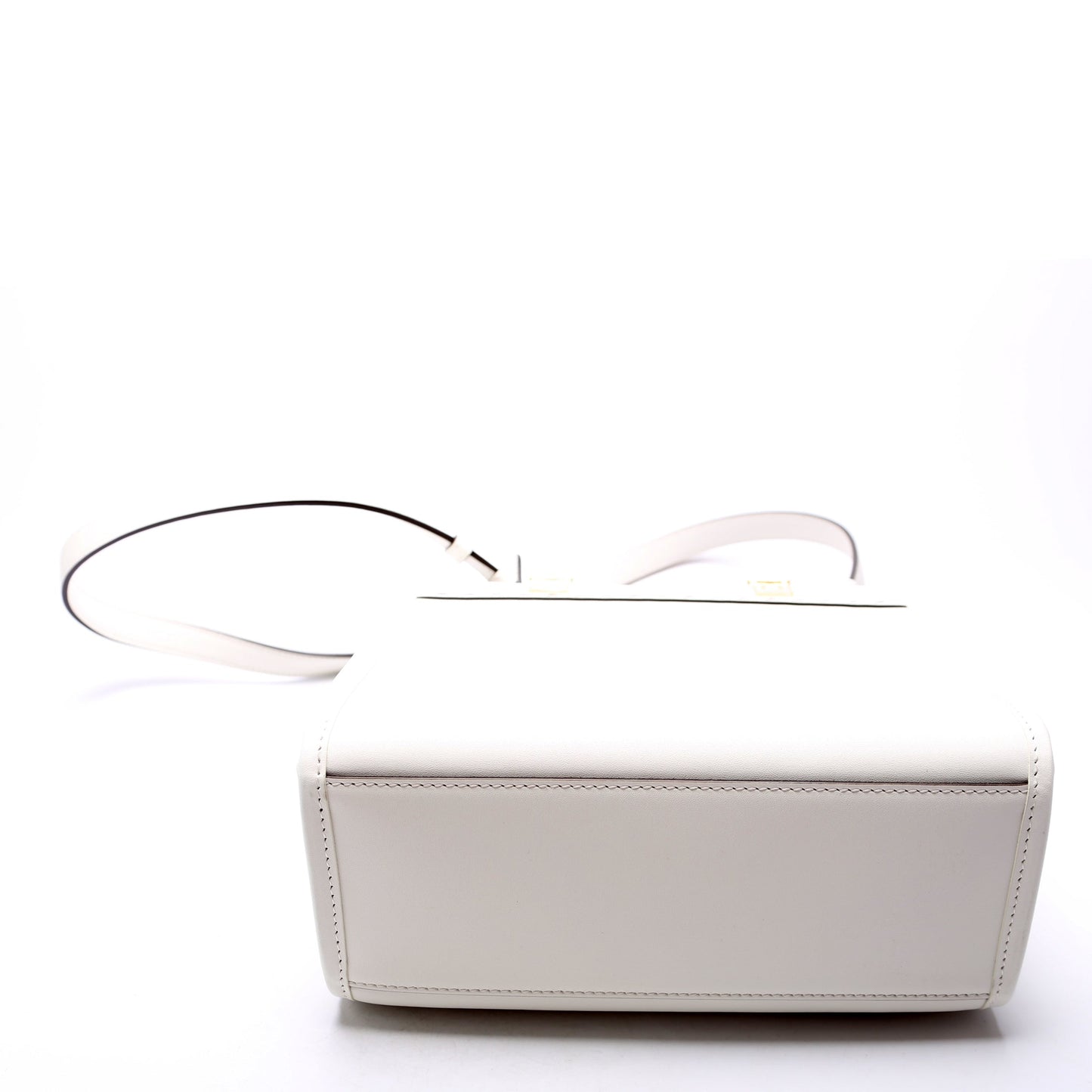 Fendi 8BH394 Sunshine Shopper Small Leather White Bag