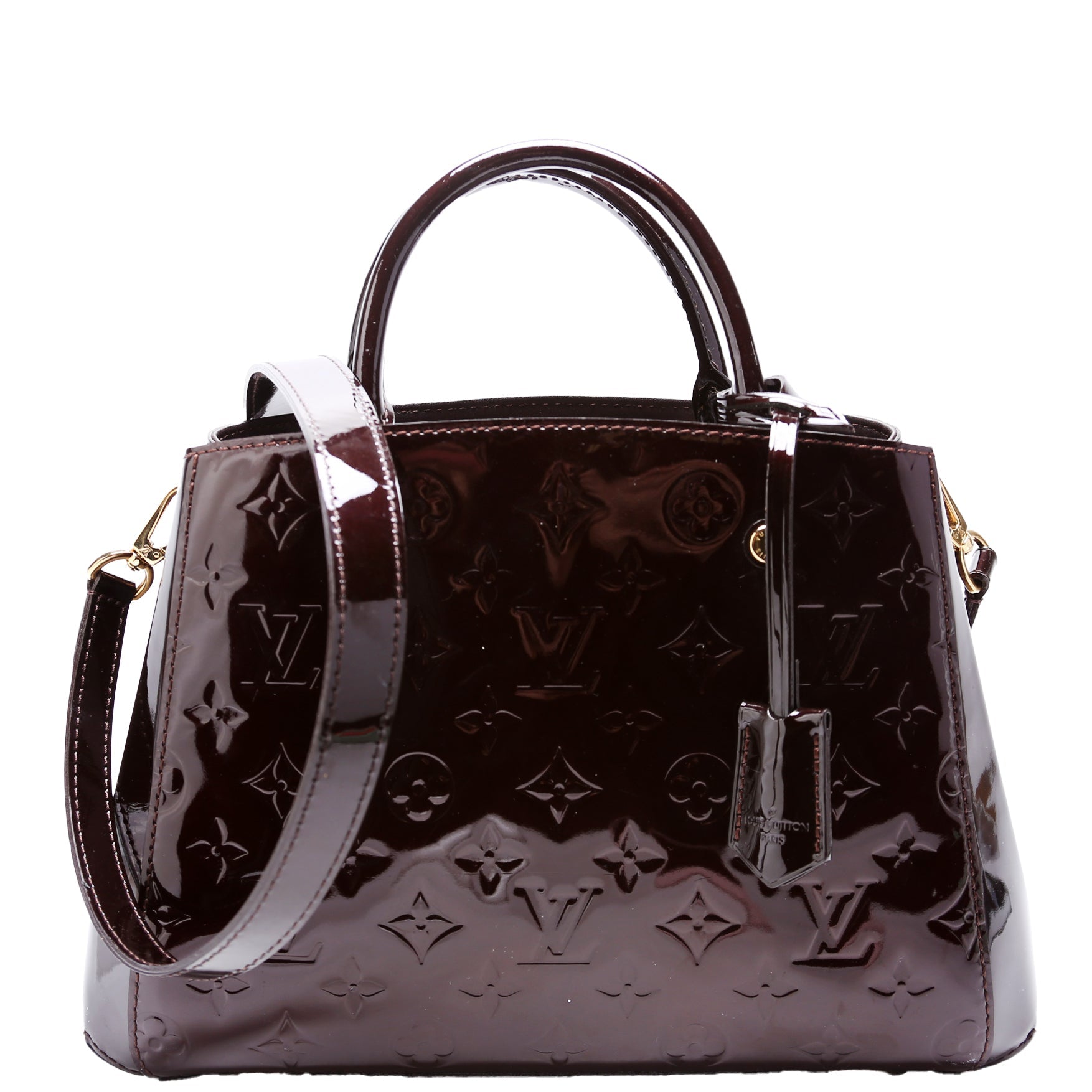 Louis Vuitton Montaigne BB Vernis Burgundy