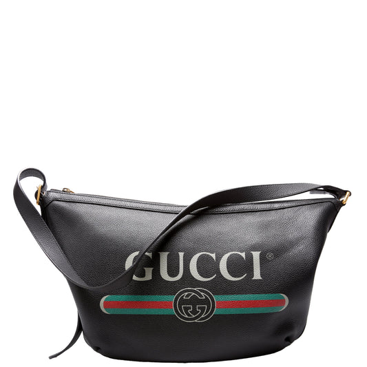Gucci 523588 Half Moon Black Bag