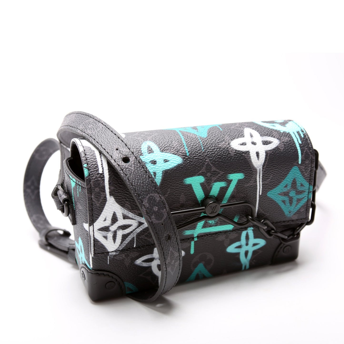 Louis Vuitton Steamer Wearable Wallet Monogram Eclipse Graffiti Black/Multi
