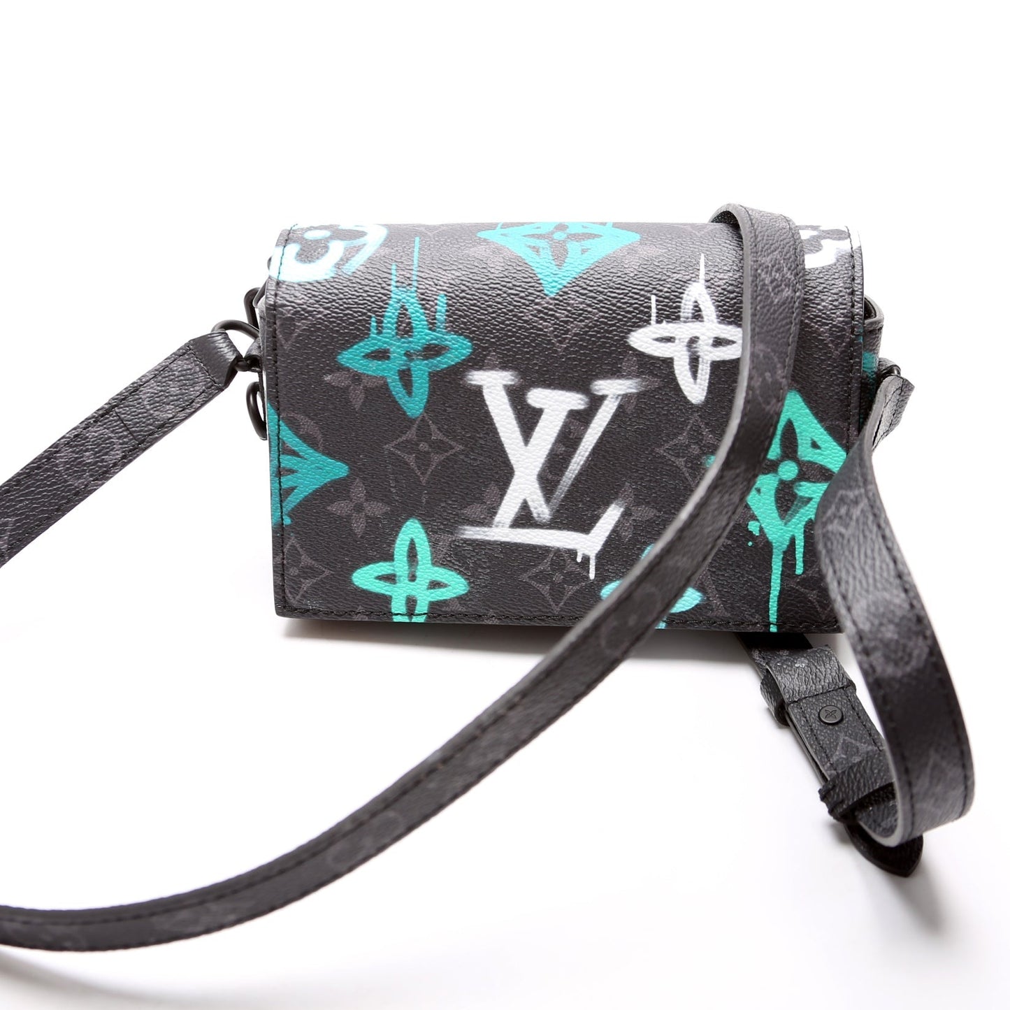 Louis Vuitton Steamer Wearable Wallet Monogram Eclipse Graffiti Black/Multi