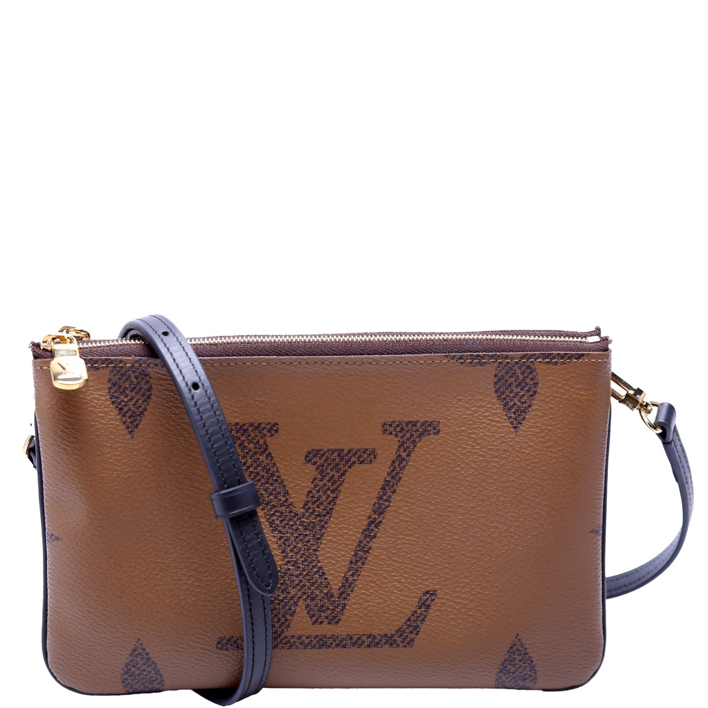 Louis Vuitton Double Zip Pochette Giant Reverse Monogram