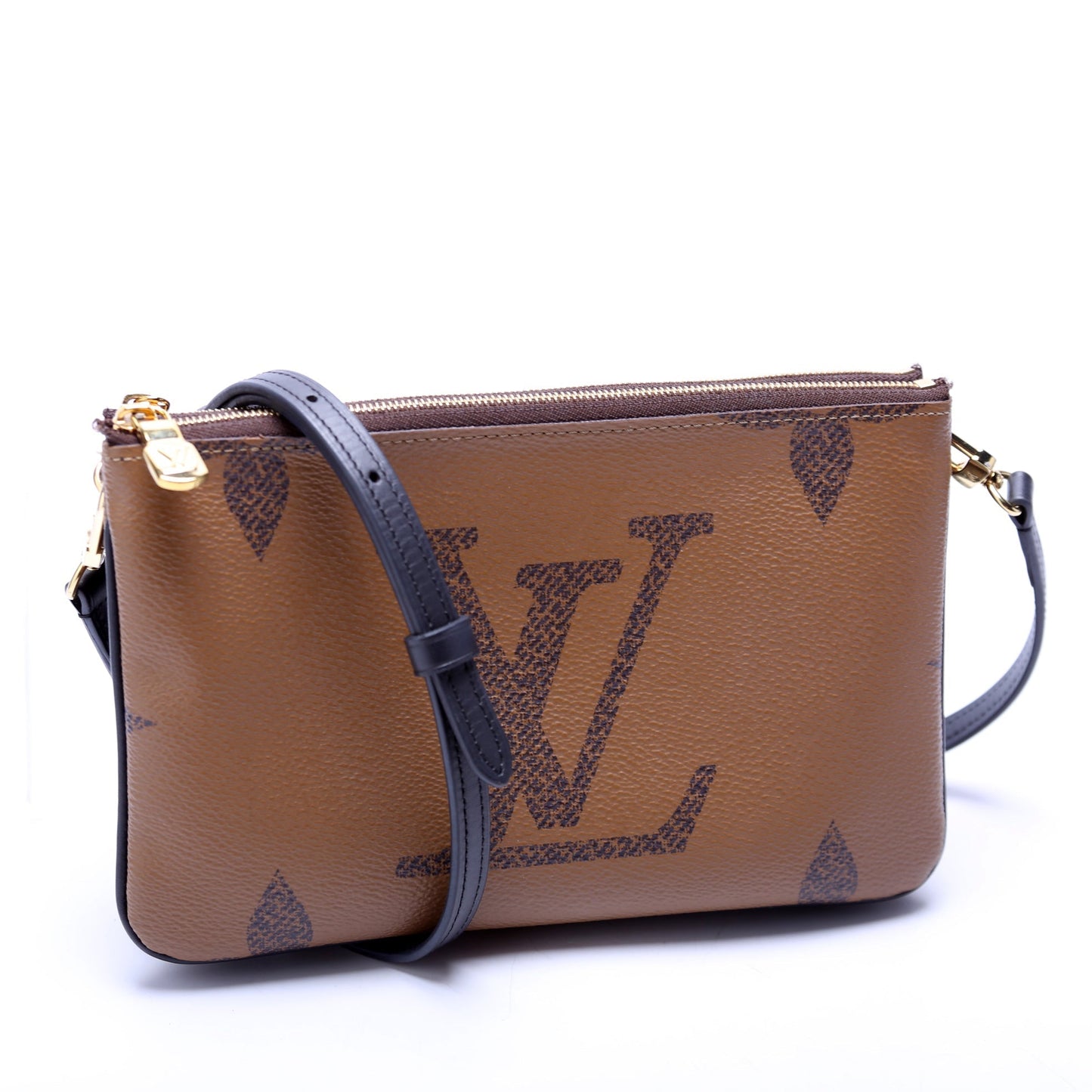 Louis Vuitton Double Zip Pochette Giant Reverse Monogram