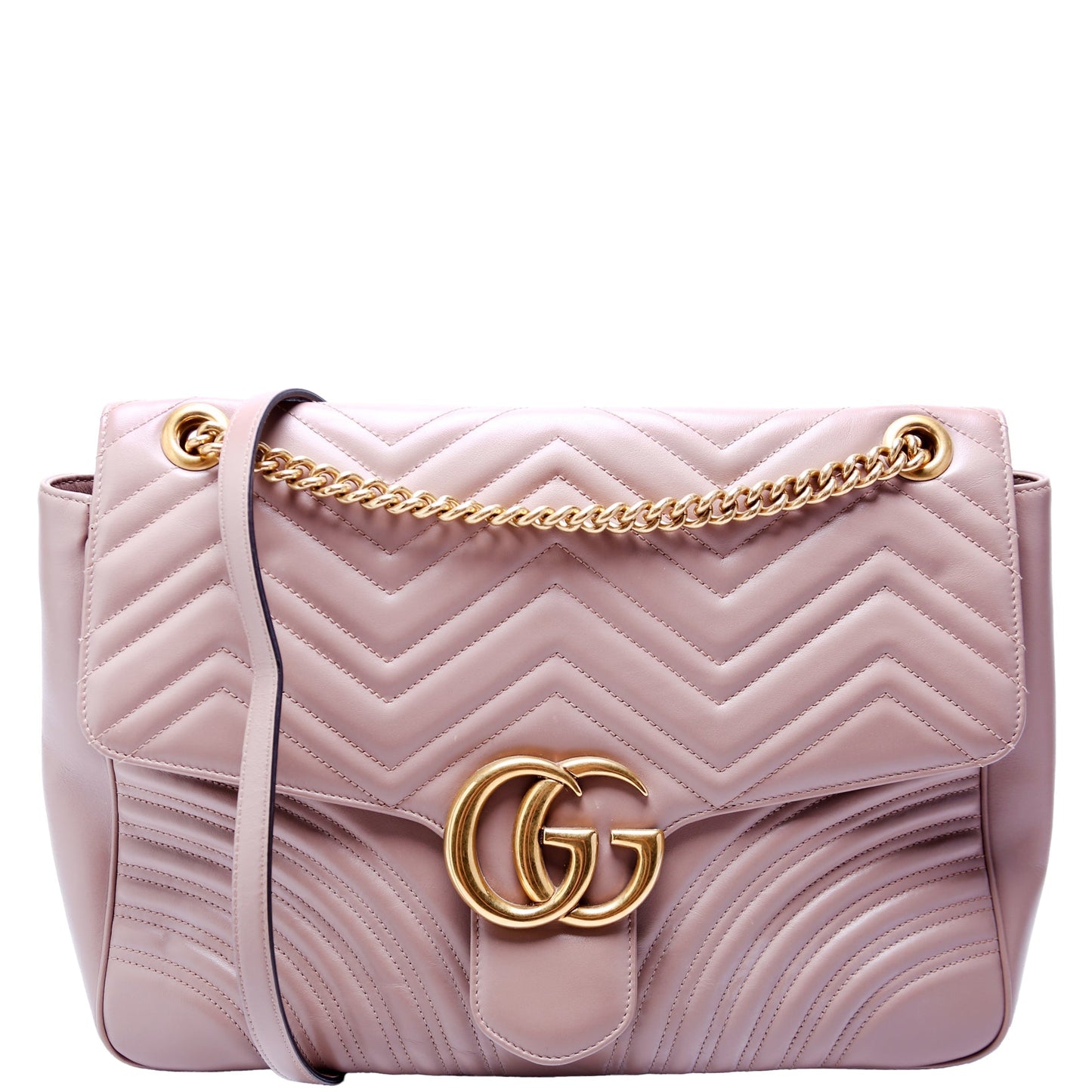 Gucci 498090 Marmont Large Beige Bag