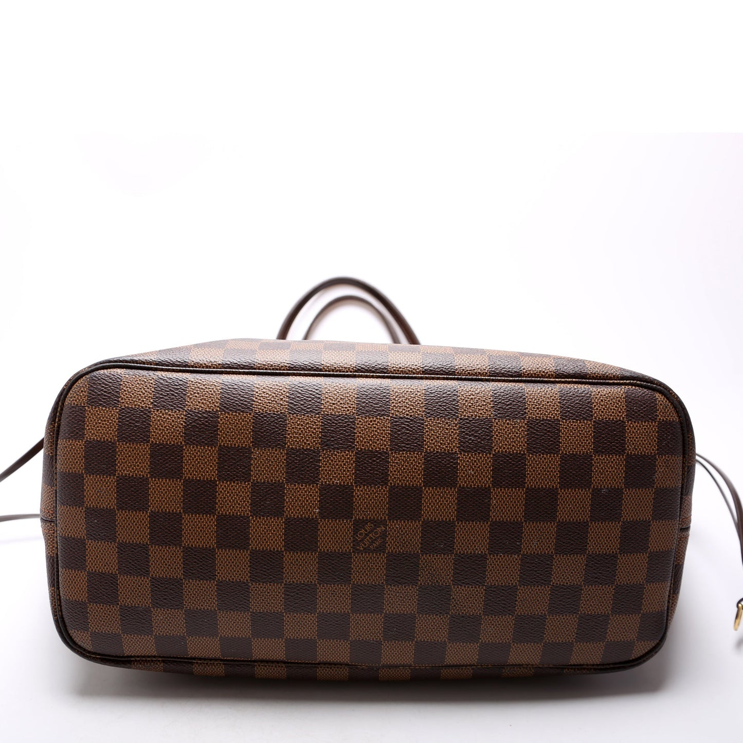 Louis Vuitton Neverfull W/Wallet MM Damier Ebene Red