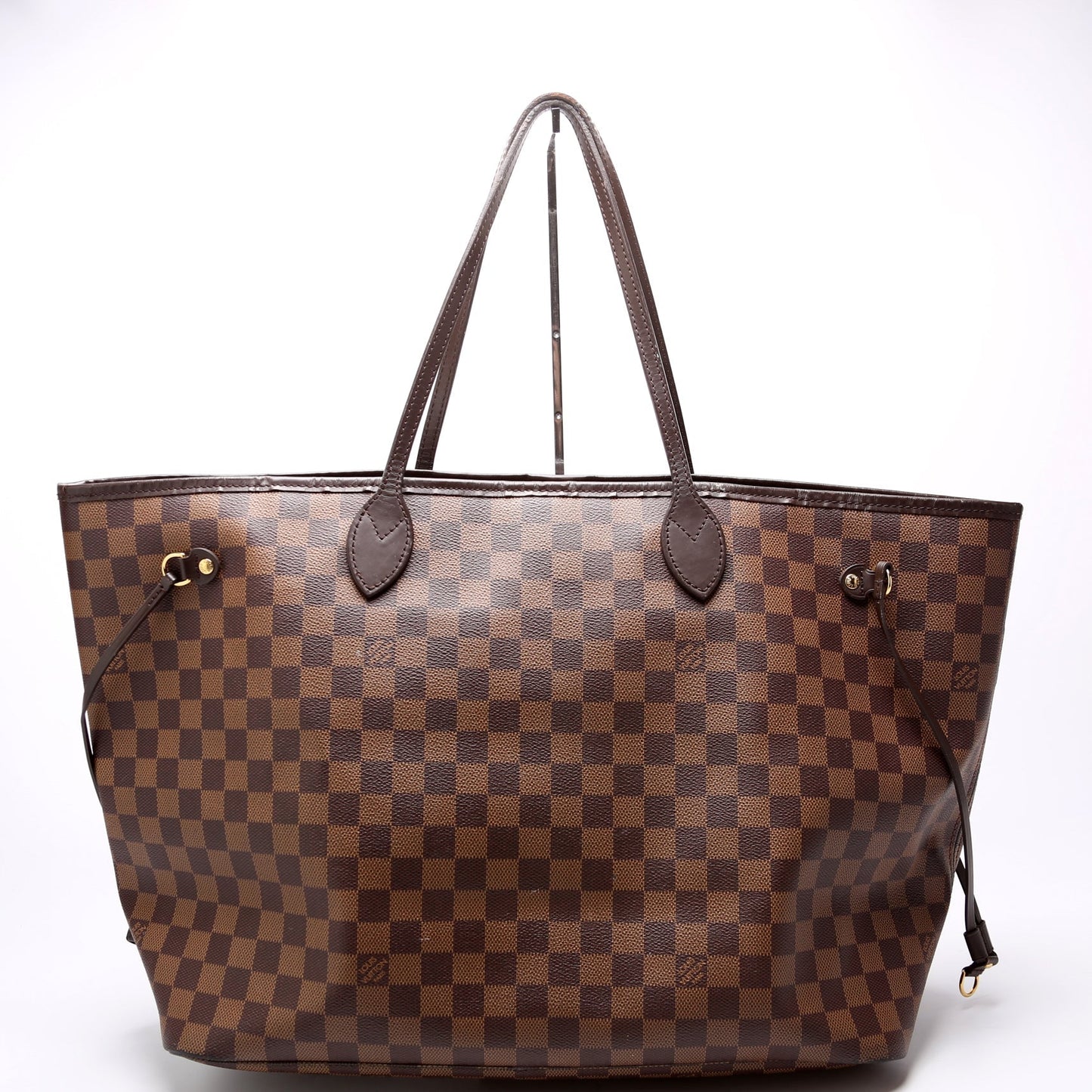 Louis Vuitton Neverfull W/Wallet GM Damier Ebene Red