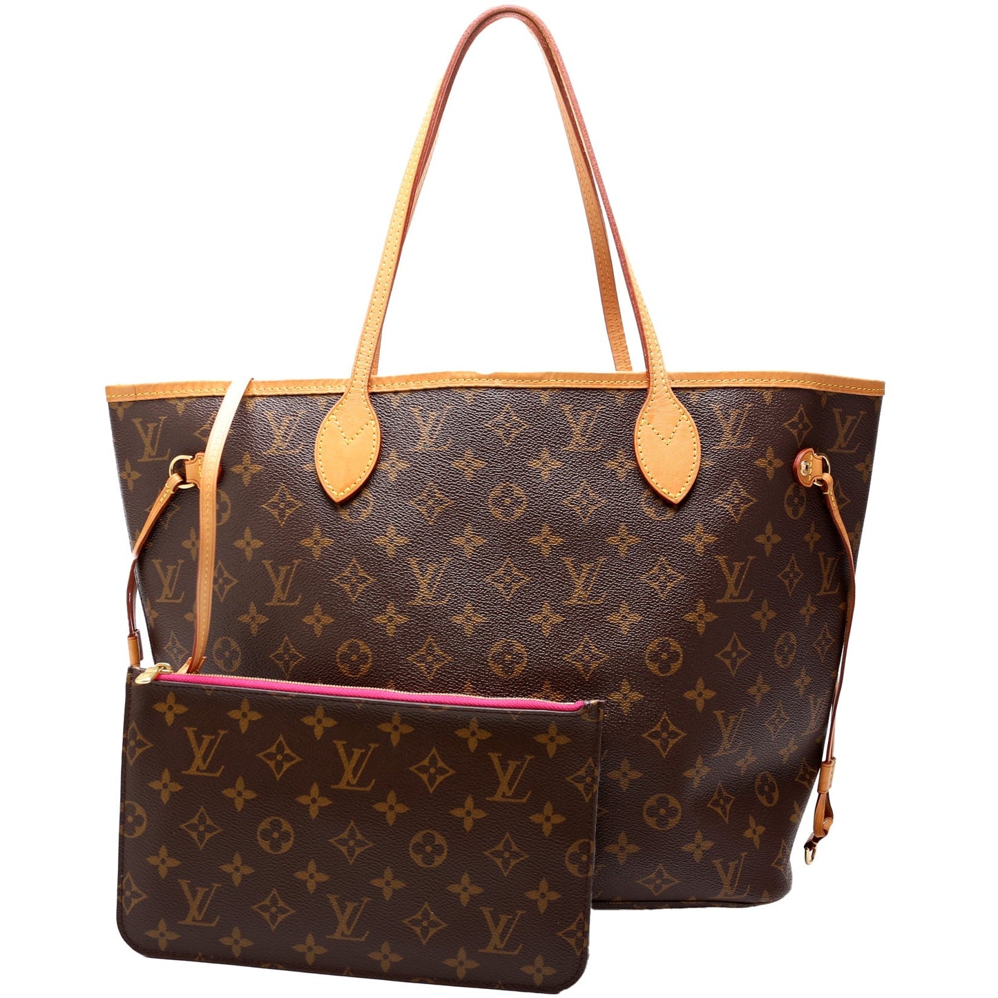 Louis Vuitton Neverfull with Wallet MM Monogram