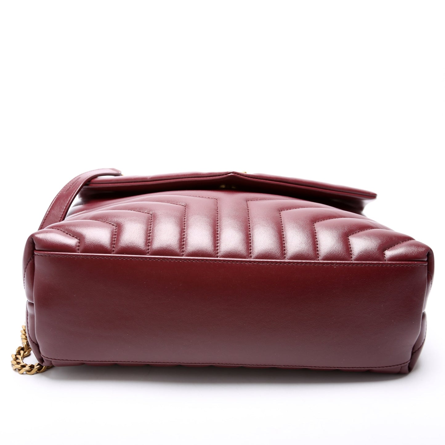 Saint Laurent Lou Lou Medium Quilted 574946 Burgundy Bag