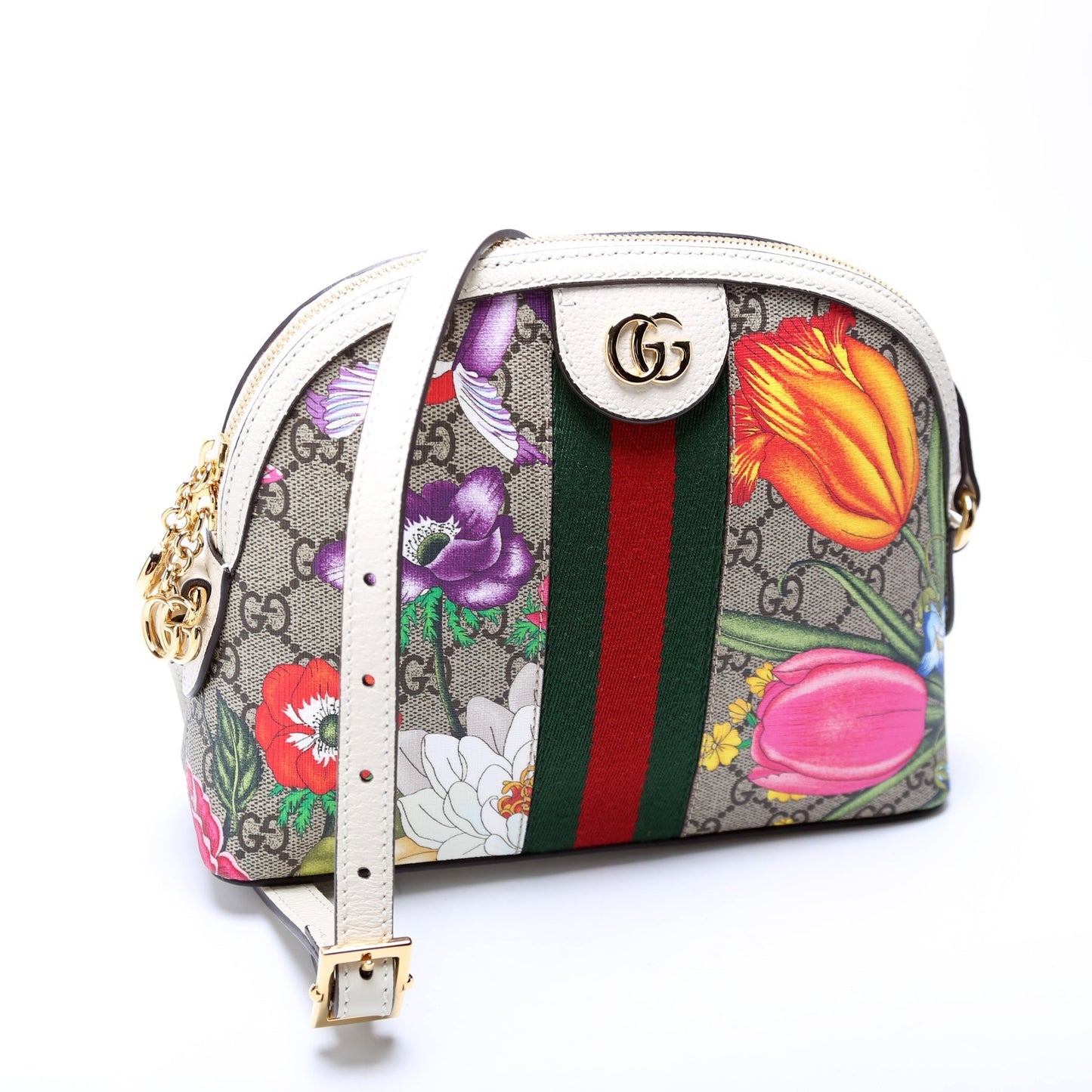 Gucci 499621 Ophidia GG Flora Small Crossbody Bag