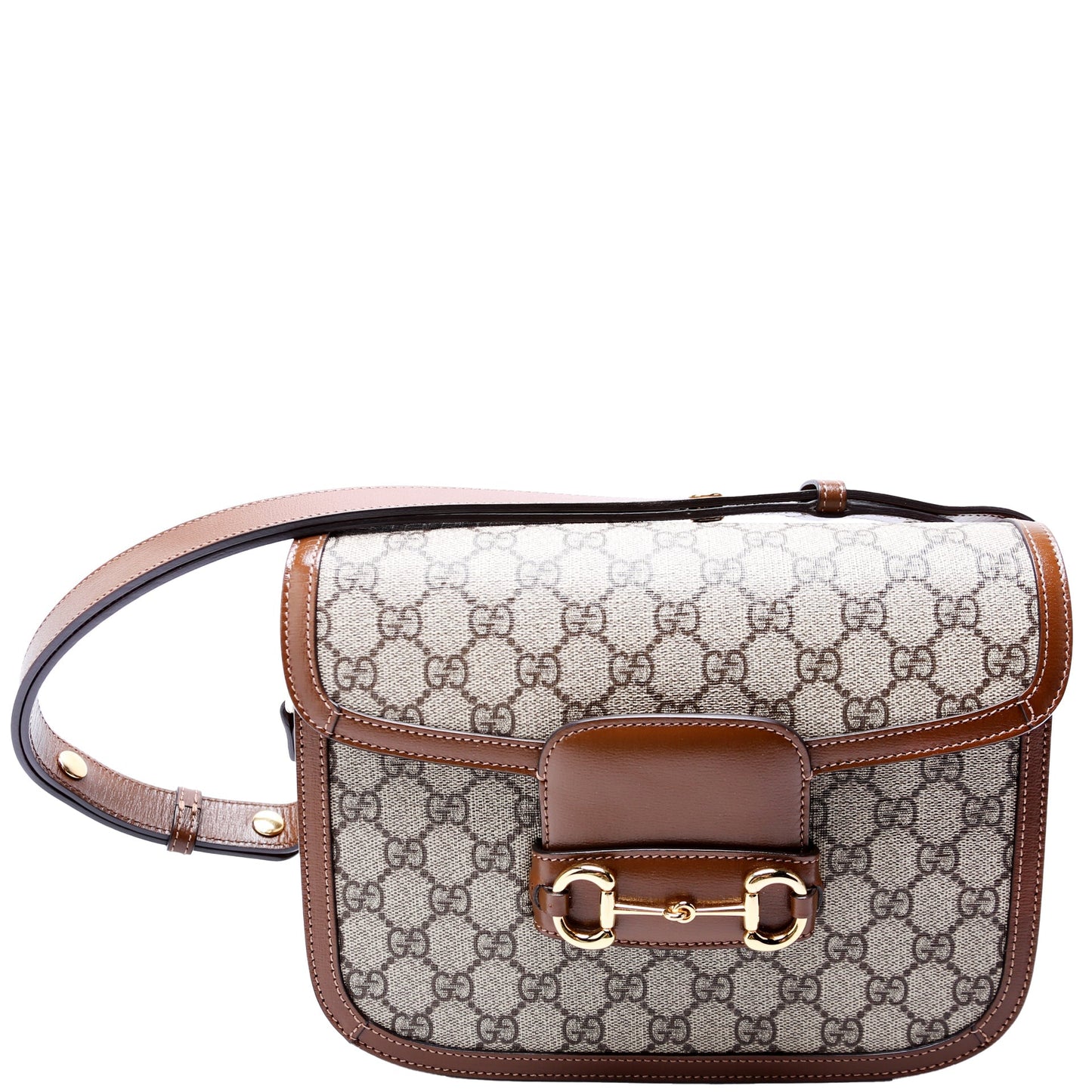 Gucci 602204 Horsebit 1955 Shoulder Brown Bag