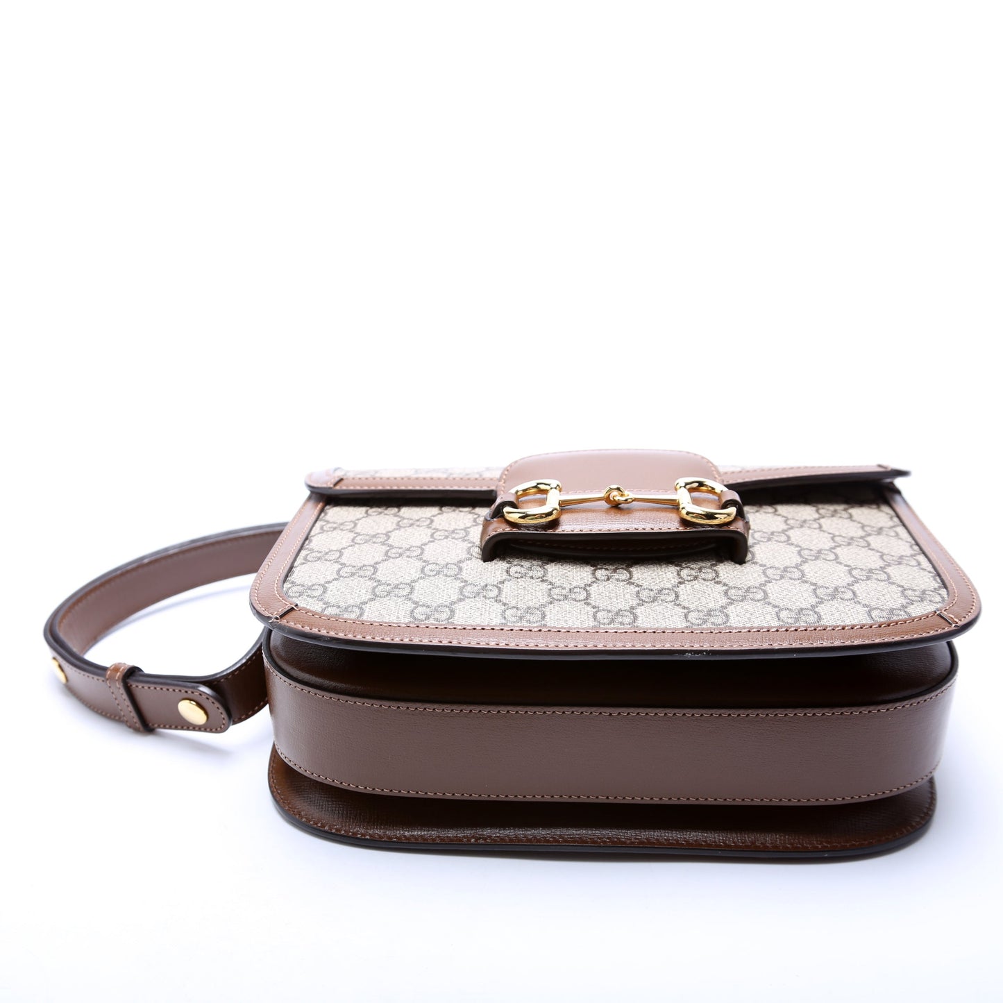 Gucci 602204 Horsebit 1955 Shoulder Brown Bag