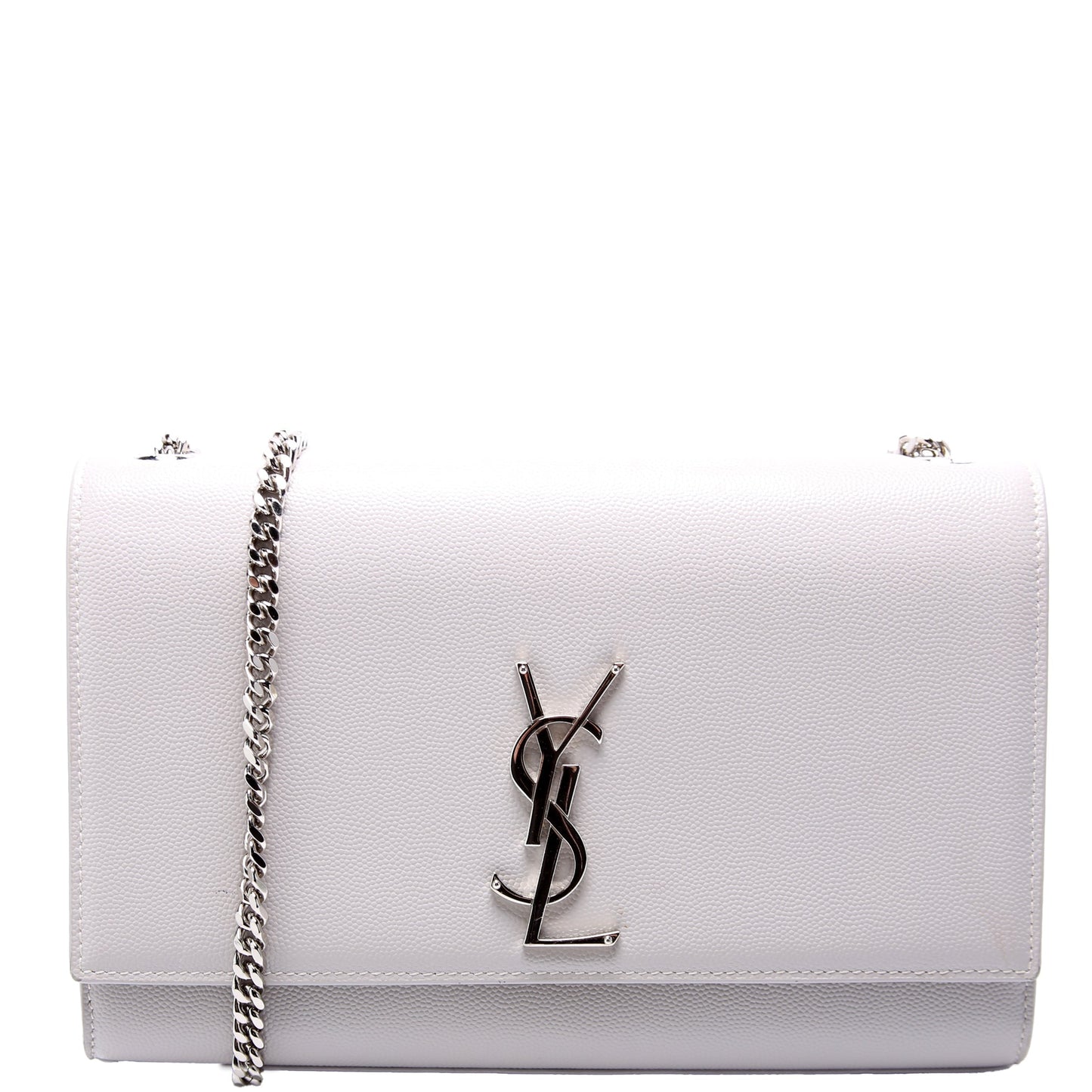 Saint Laurent Kate Satchel Grain De Poudre Medium 364021 Grey Bag