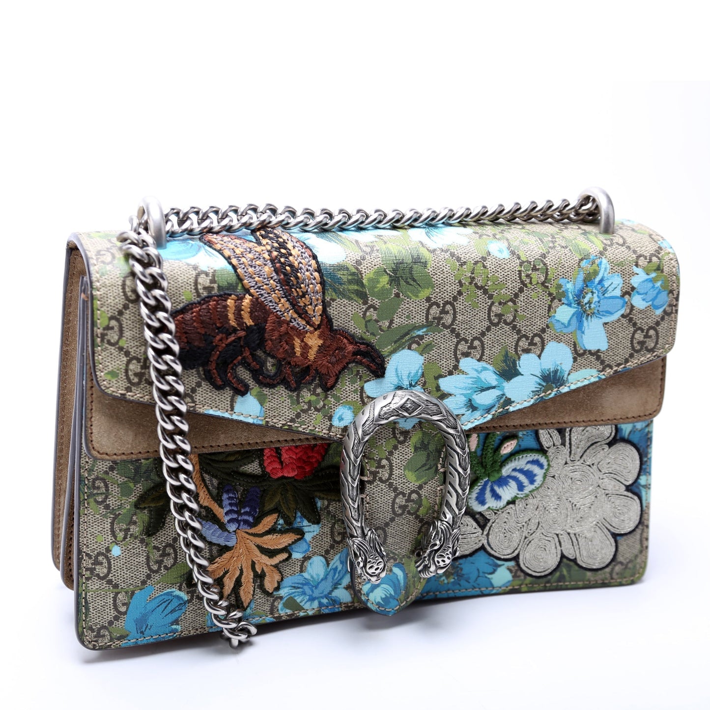 Gucci 400249 Dionysus GG Blooms Embroidered Small Bag