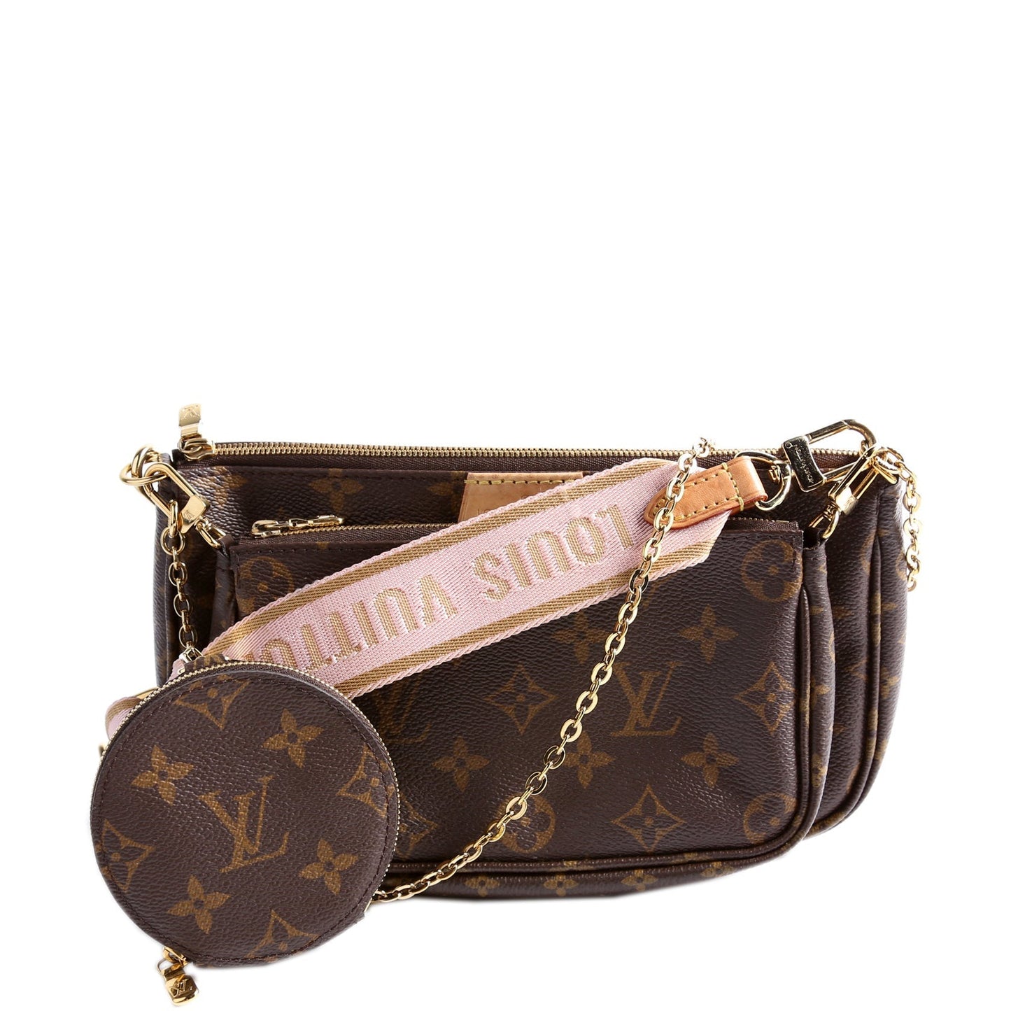 Louis Vuitton Multi Pochette Monogram Pink