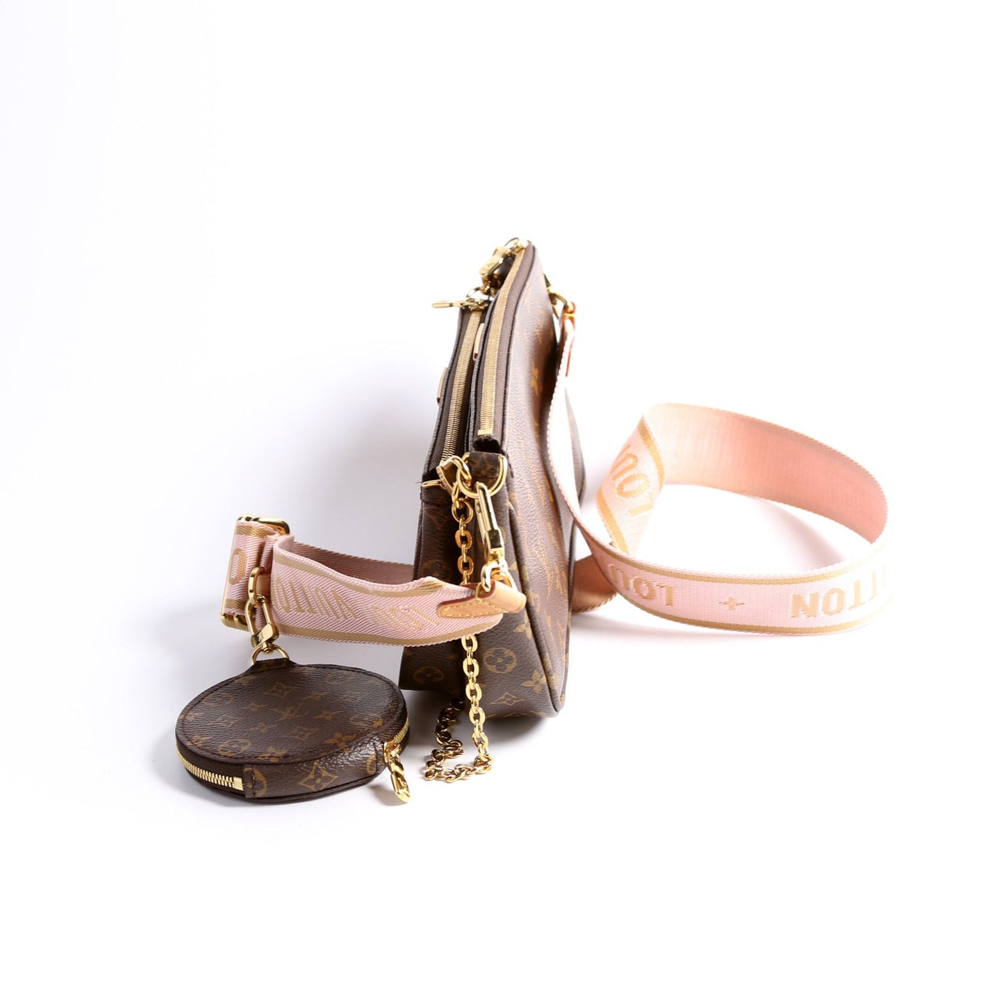 Louis Vuitton Multi Pochette Monogram Pink