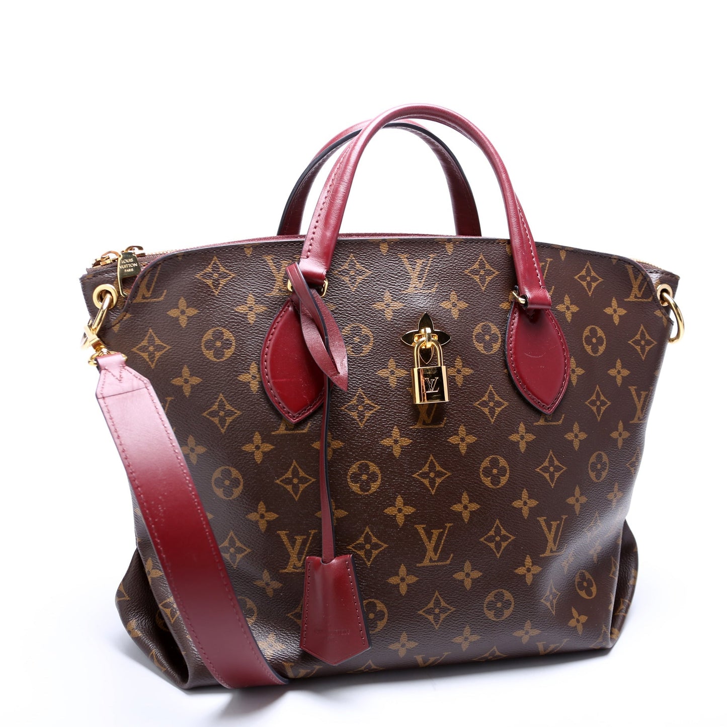 Louis Vuitton Flower Zipped Tote MM Monogram Berry