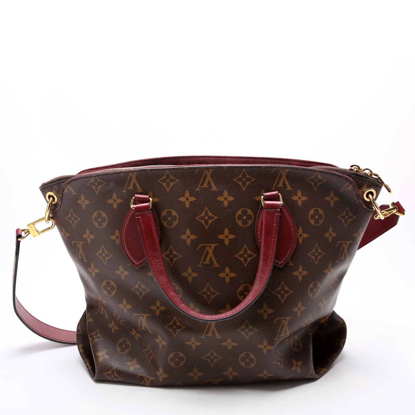 Louis Vuitton Flower Zipped Tote MM Monogram Berry