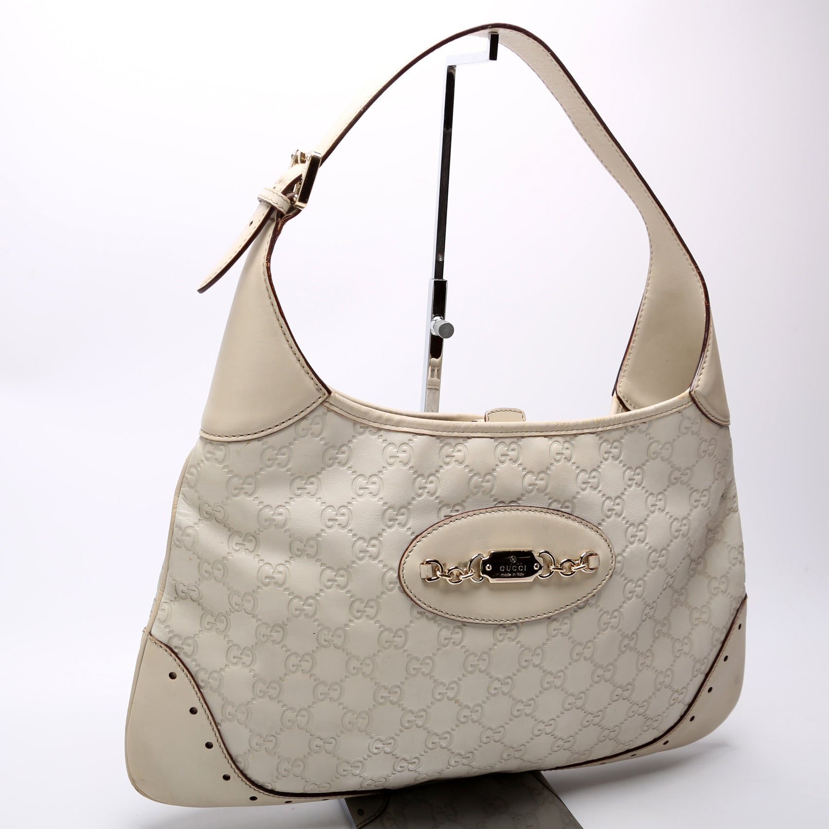 Gucci Leather Canvas Tote