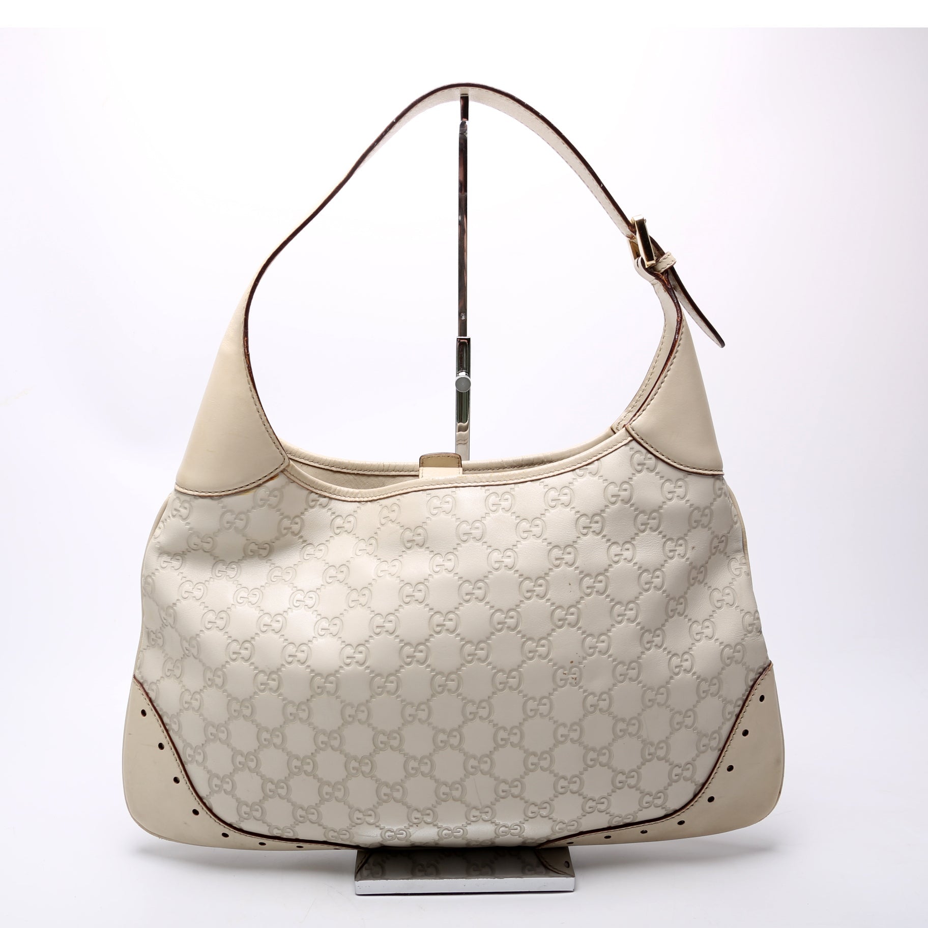 Gucci Leather Canvas Tote