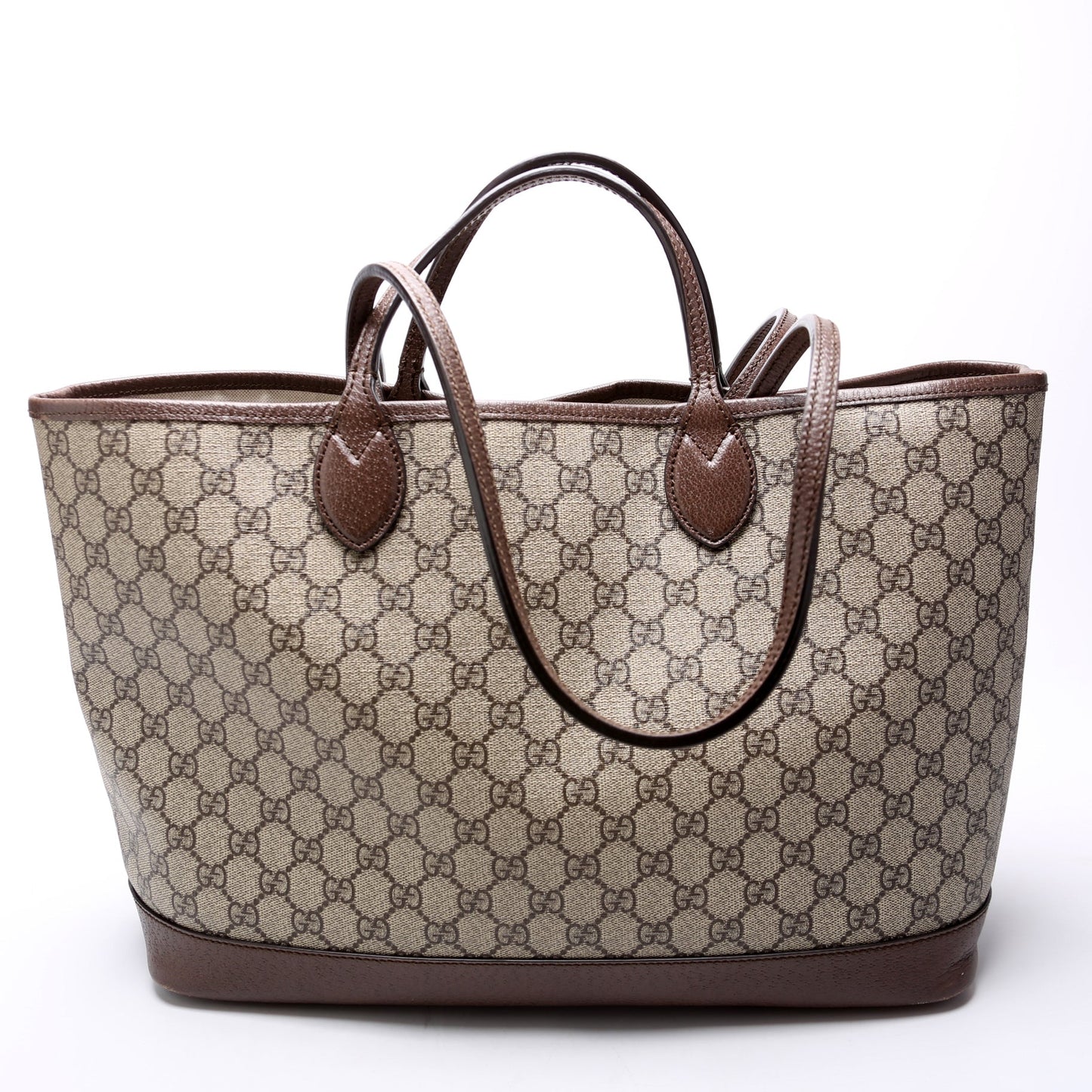 Gucci 739730 Ophidia GG Supreme Medium Tote Brown Bag