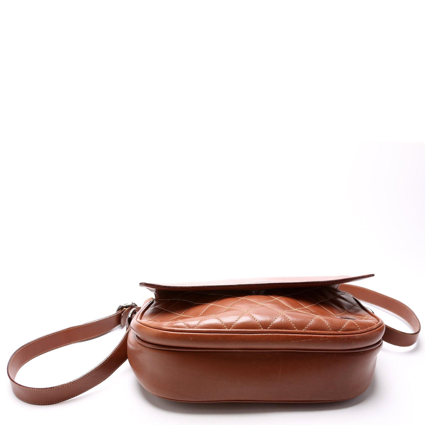 Gucci 001-46 Vintage Leather Shoulder Brown Bag