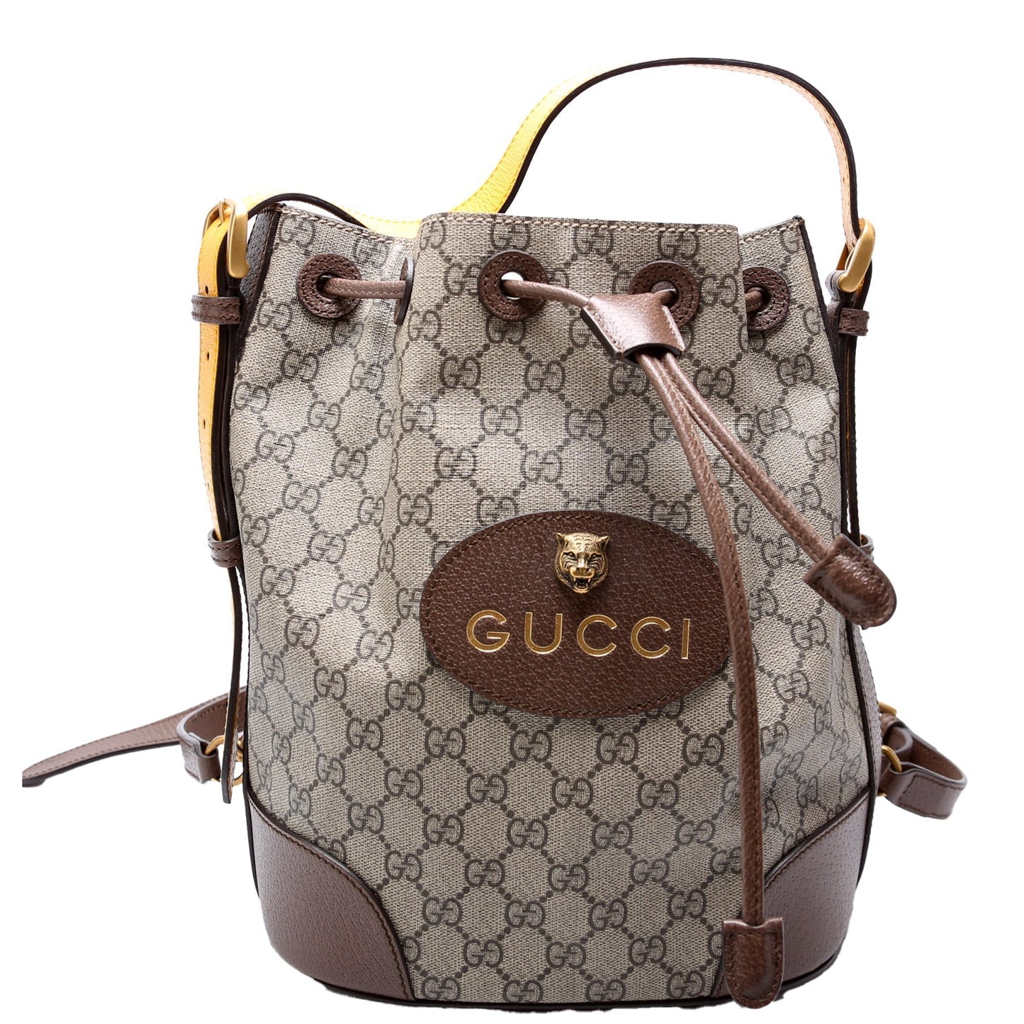 Gucci 473875 Neo Vintage Drawstring Bucket Backpack Bag