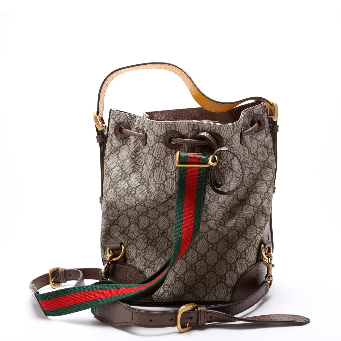 Gucci 473875 Neo Vintage Drawstring Bucket Backpack Bag