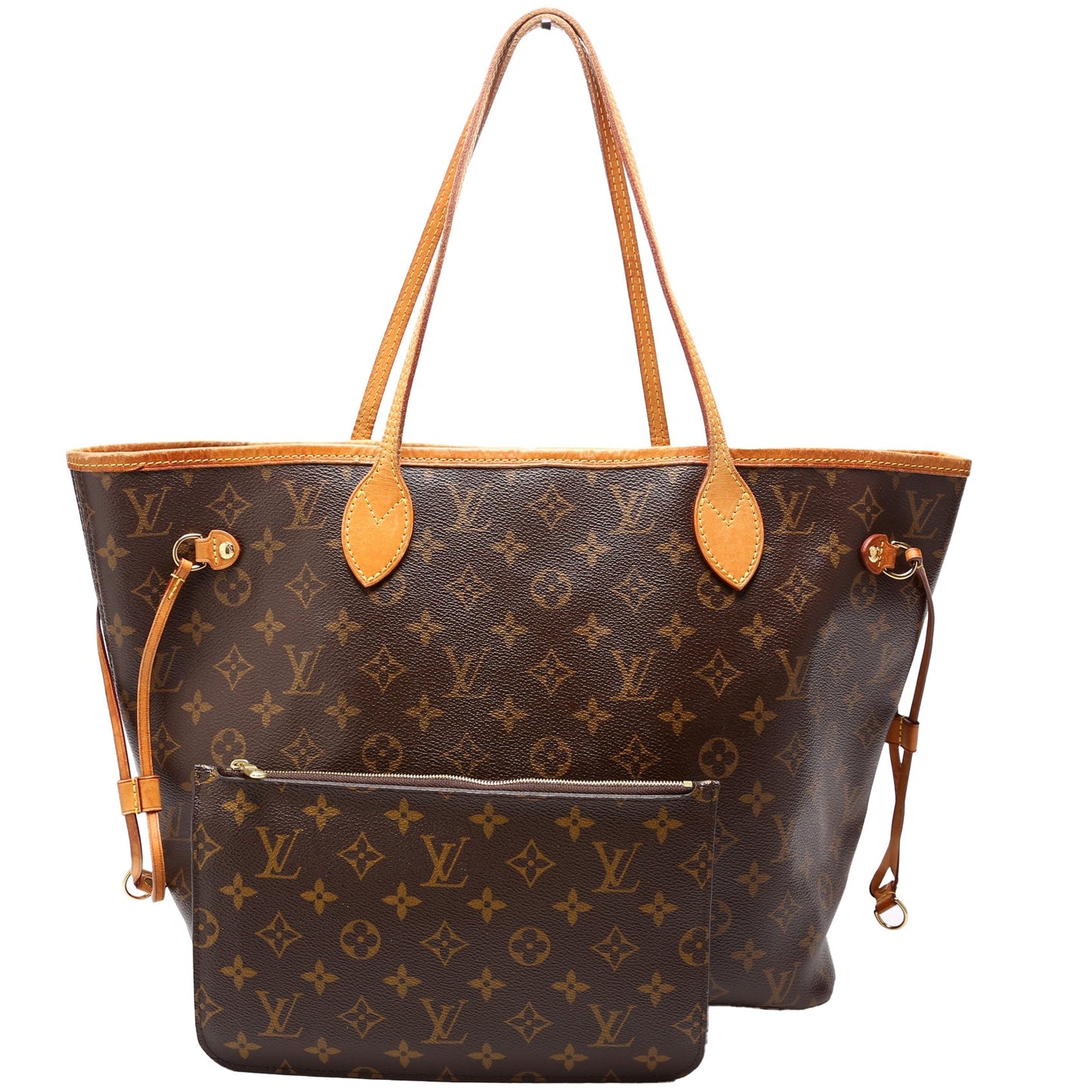 Louis Vuitton Neverfull with Wallet MM Monogram