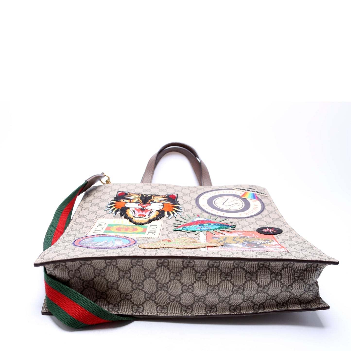Gucci 474084 Soft GG Supreme Courrier Vertical Tote Bag