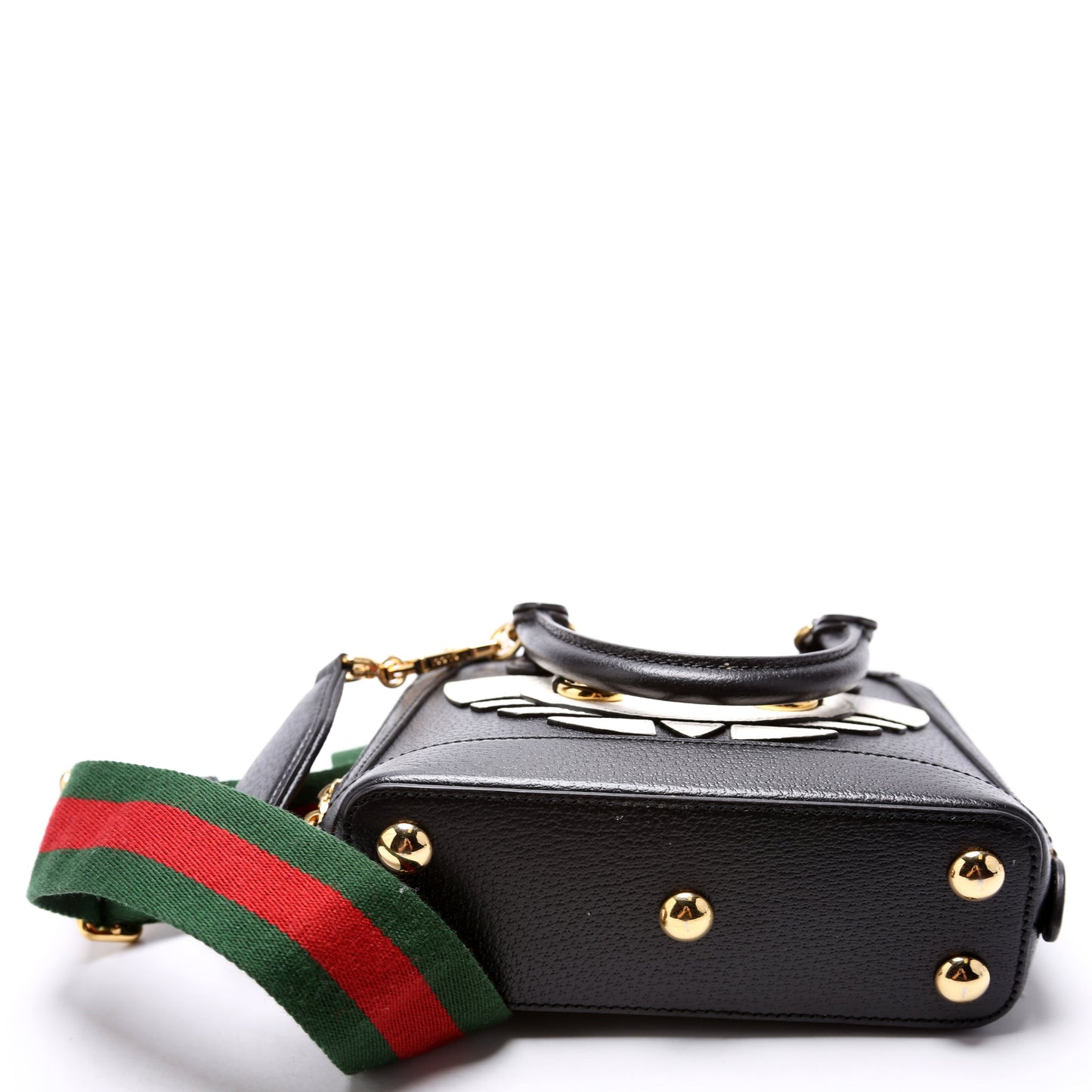 Gucci 677212 X Adidas Horsebit 1955 Mini Black/White Bag