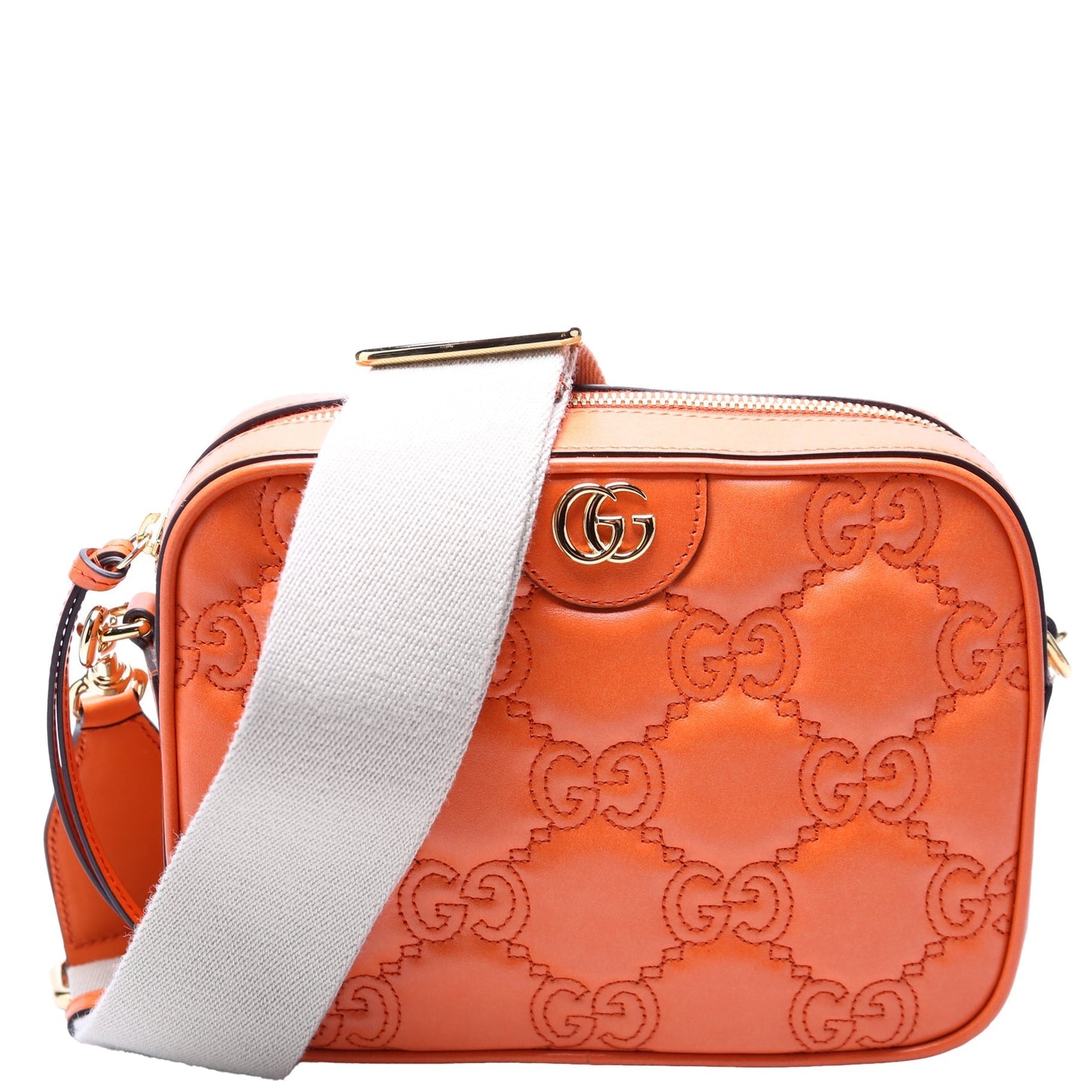 Gucci 702234 GG Matelasse Small Orange Bag