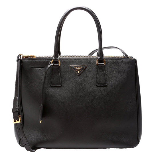 Prada Saffiano Galleria Large Black Bag
