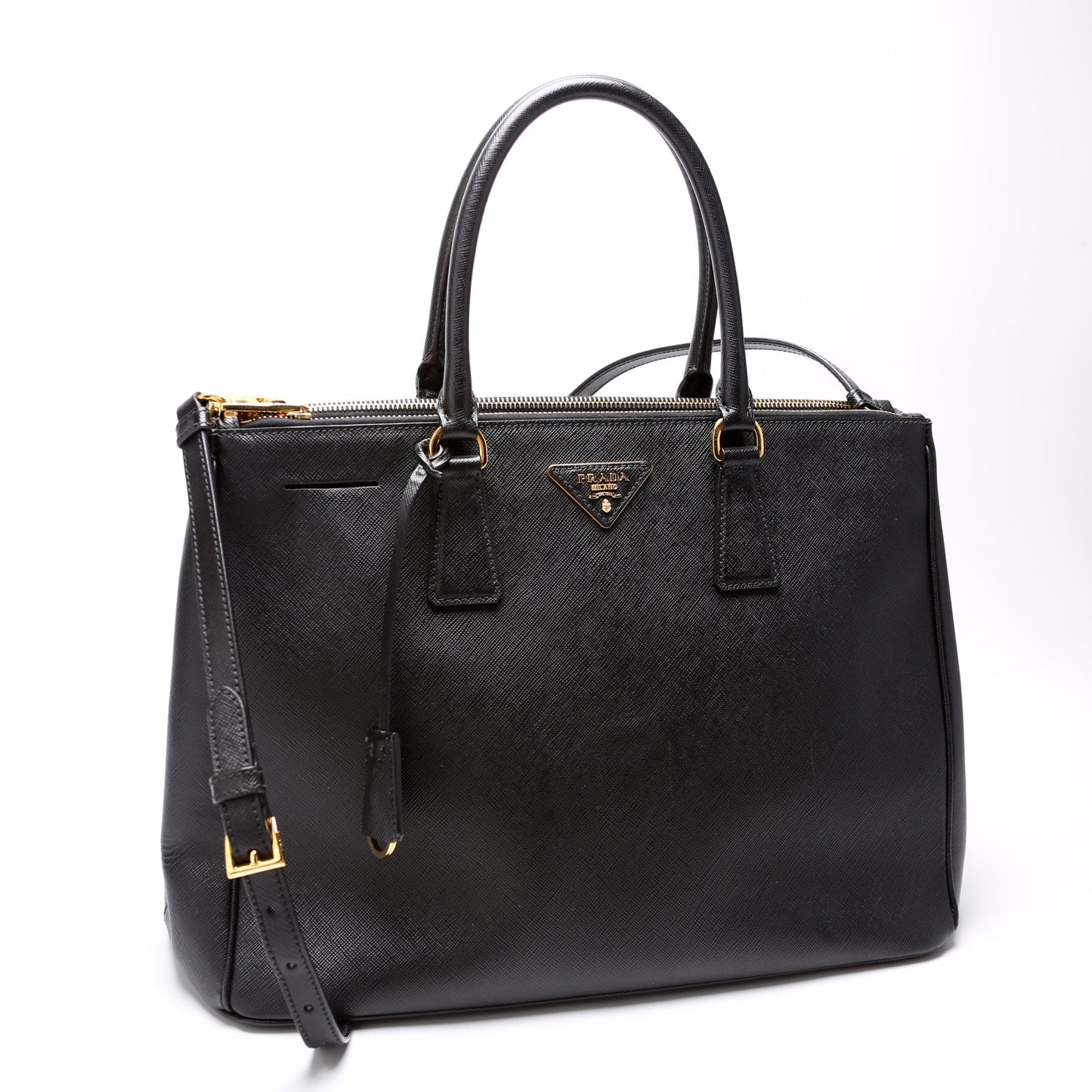 Prada Saffiano Galleria Large Black Bag