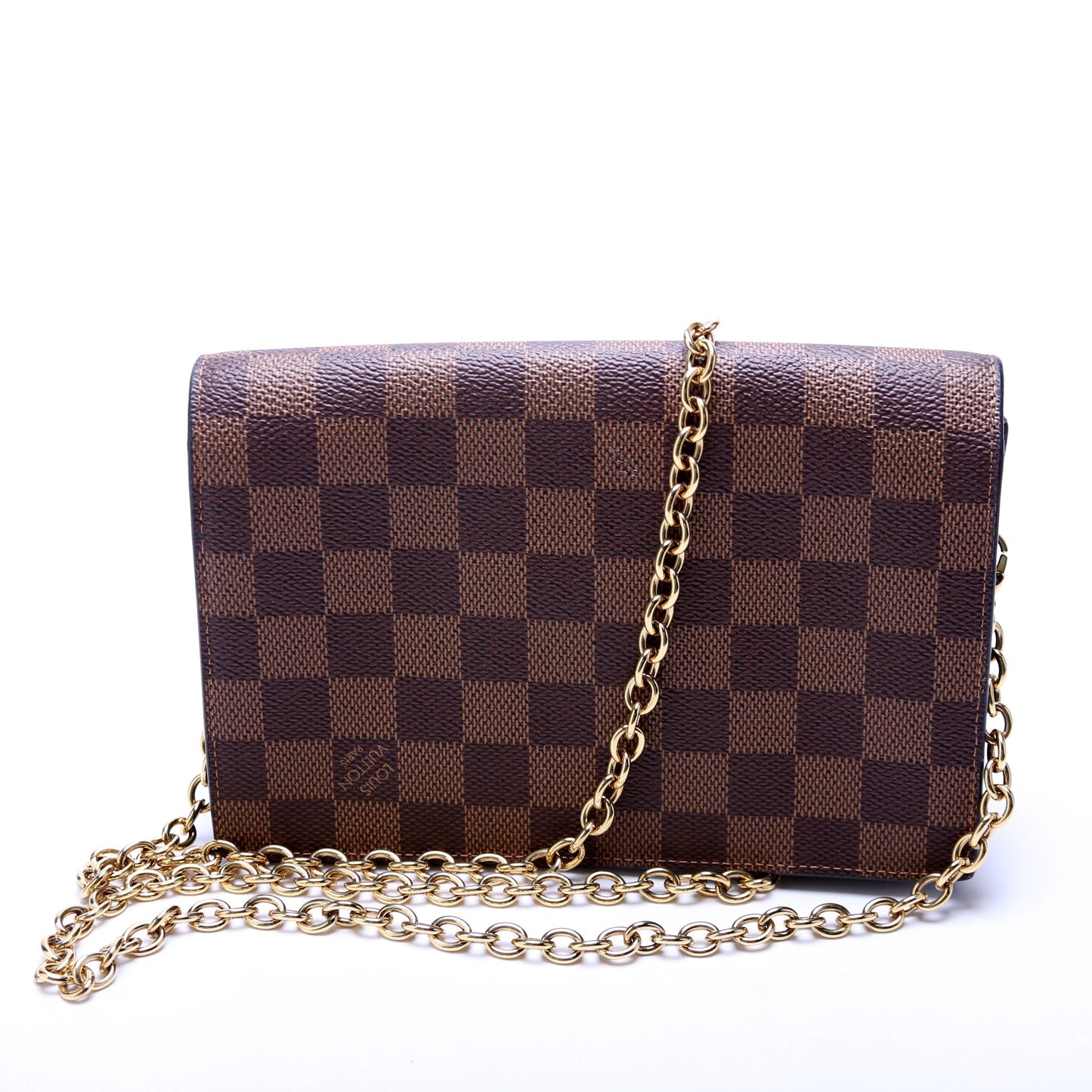 Louis Vuitton Vavin Chain Wallet Damier Ebene Black