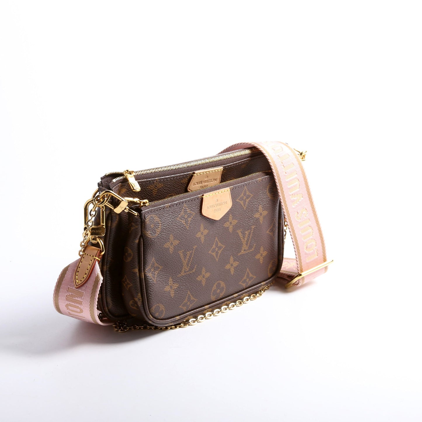 Louis Vuitton Multi Pochette Monogram Pink