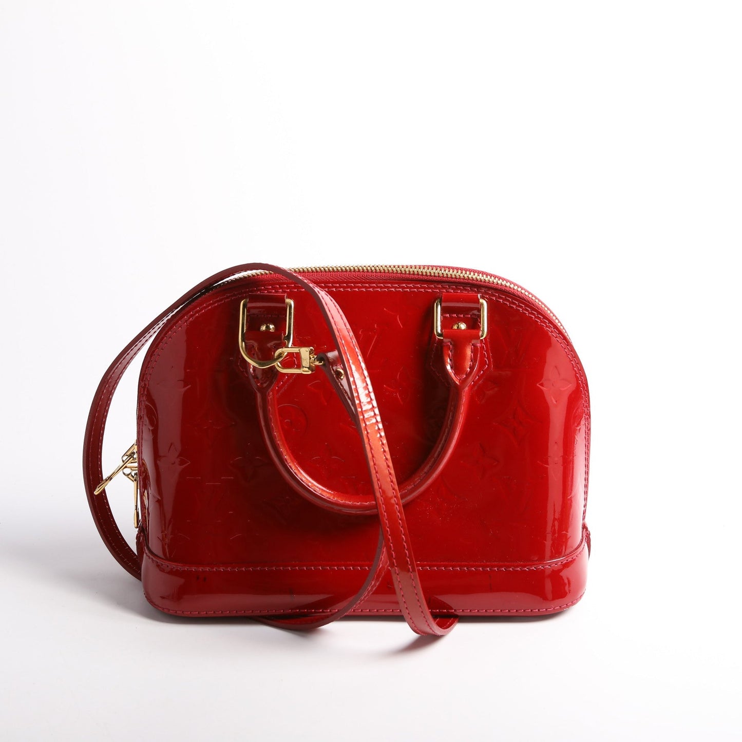 Louis Vuitton Alma BB Vernis Red